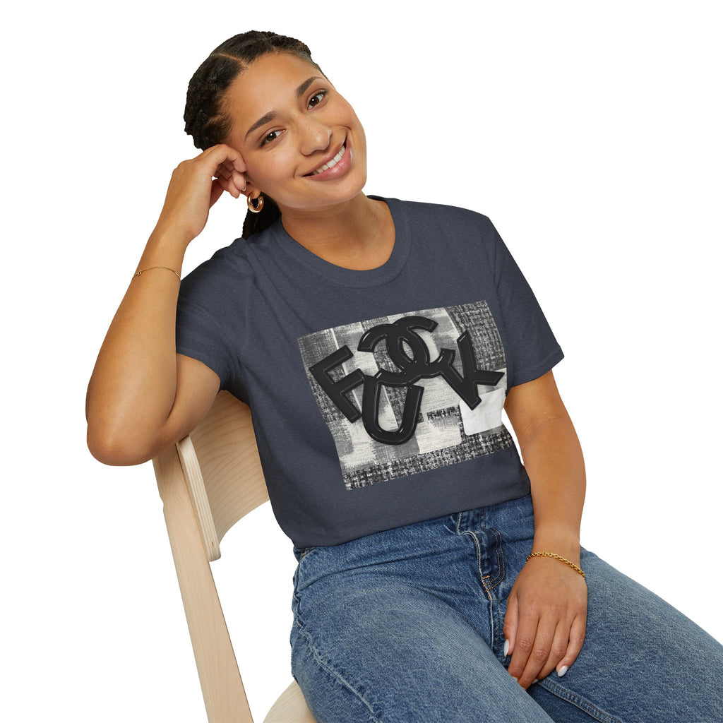 Fake Designer™: Tweed Patchwork Fuck│ Softsyle T-shirt
