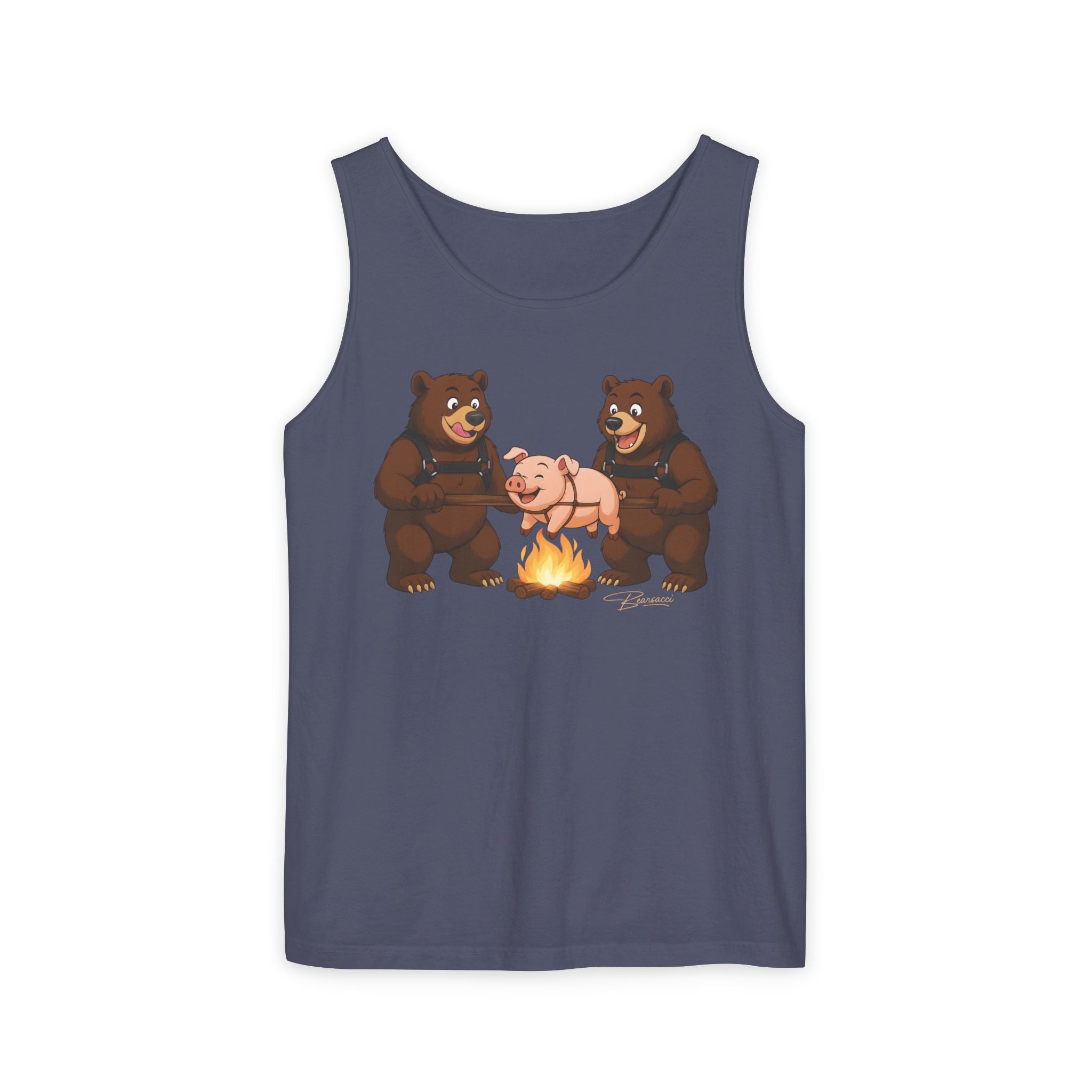 Bearmart®: Spit Roast Pig │Garment-Dyed Tank Top