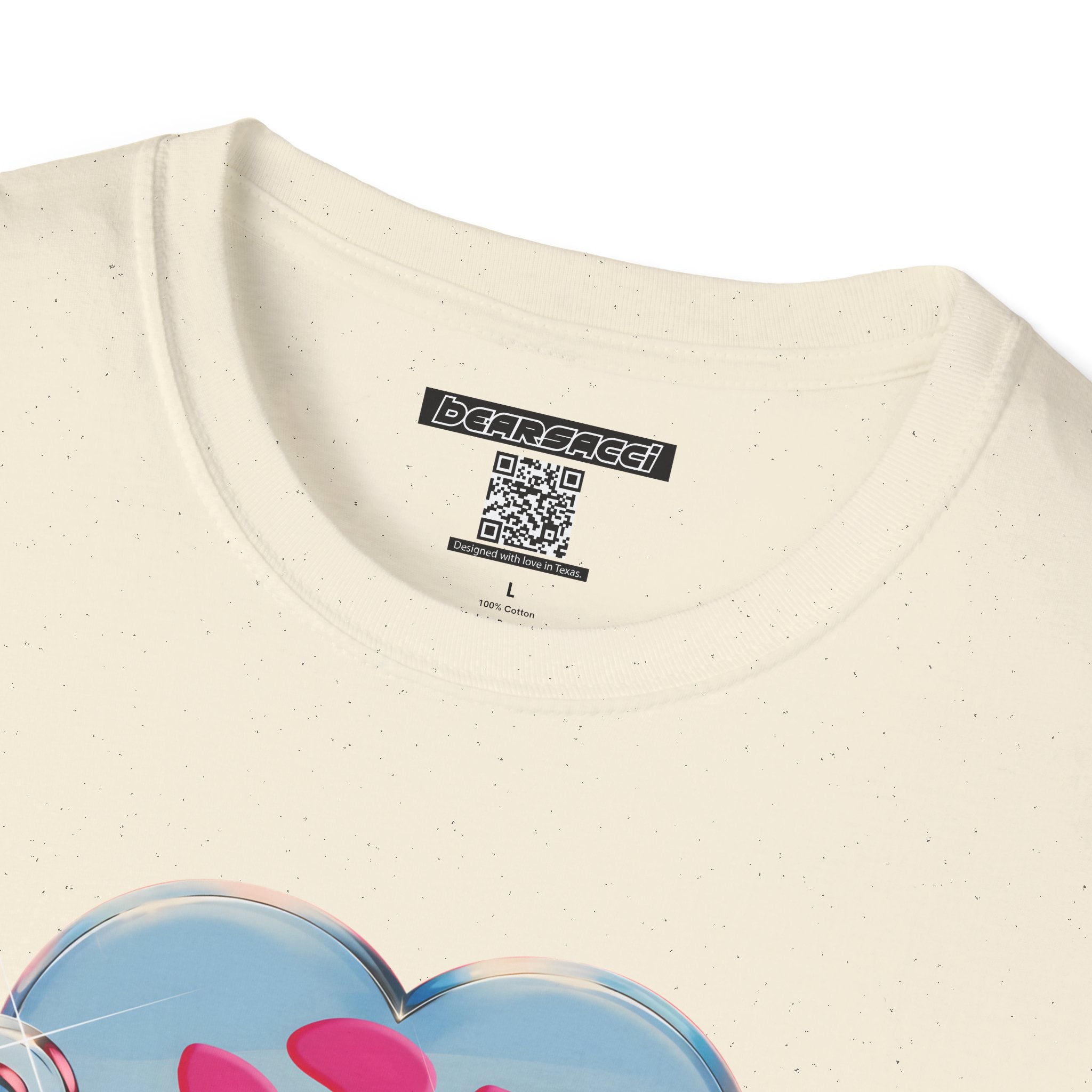 Bearbie®: Heart Bear Claw Logo │Softsyle T-shirt