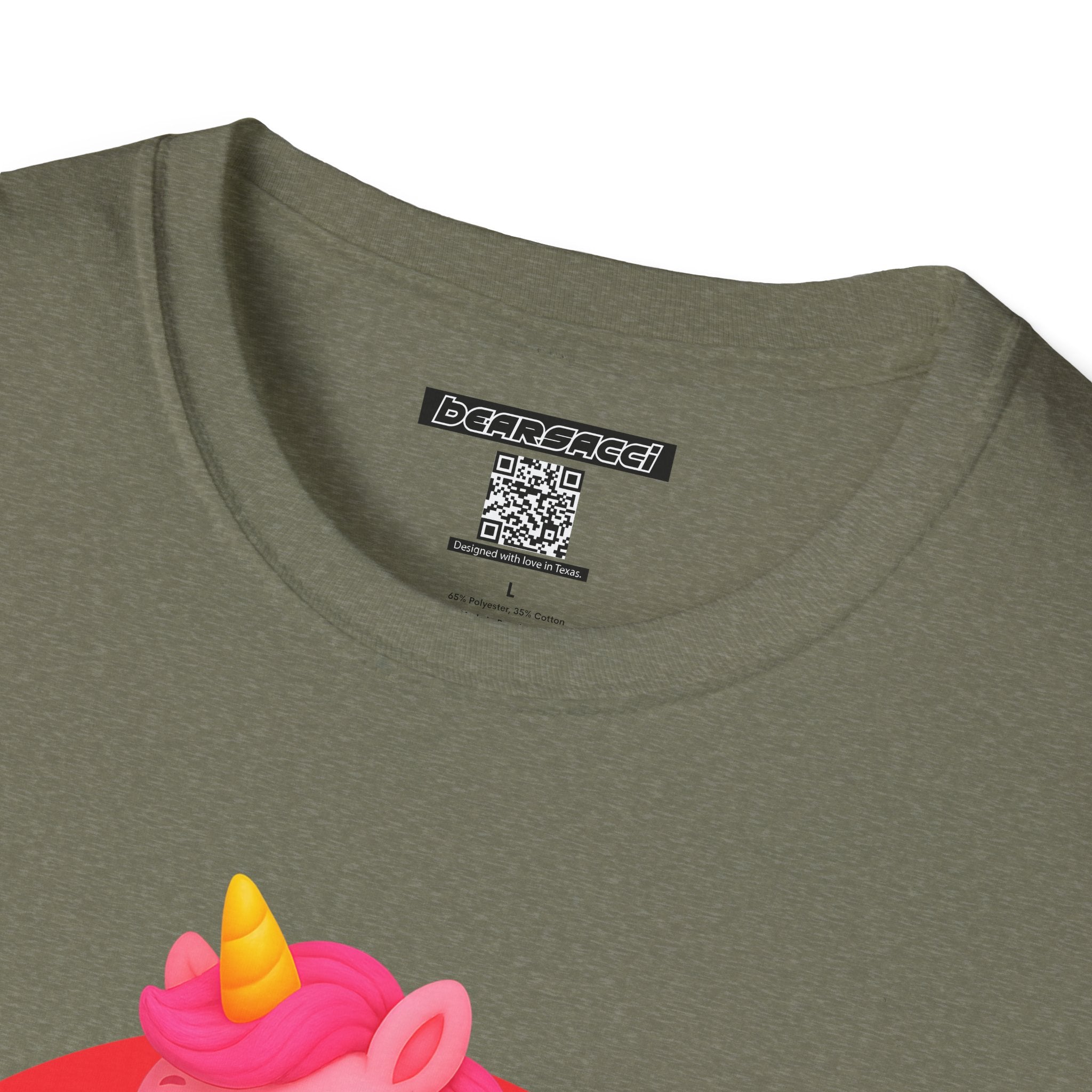 HyperPop™: Totally Straight Pink Unicorn │ Softsyle T-shirt
