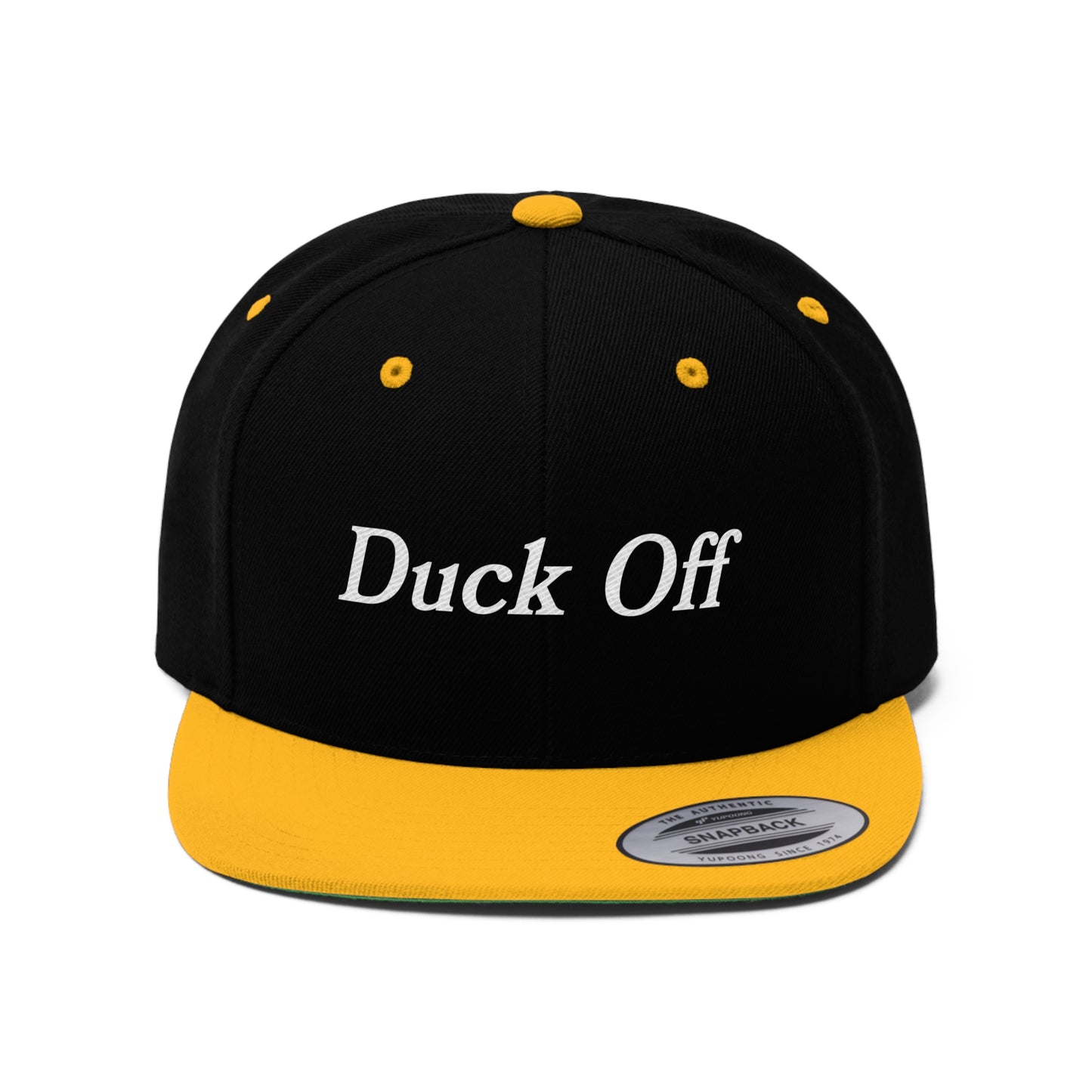 Duck Off │ Unisex Flat Bill Hat