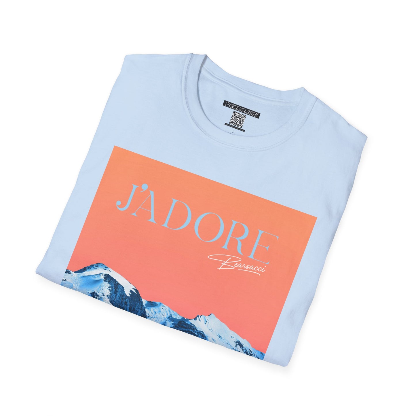 Fake Designer™: J'adore Bearsacci Solitude Is Dangerously Addictive (Vibrant Snowy Mountains At Sunset)│ Softsyle T-shirt