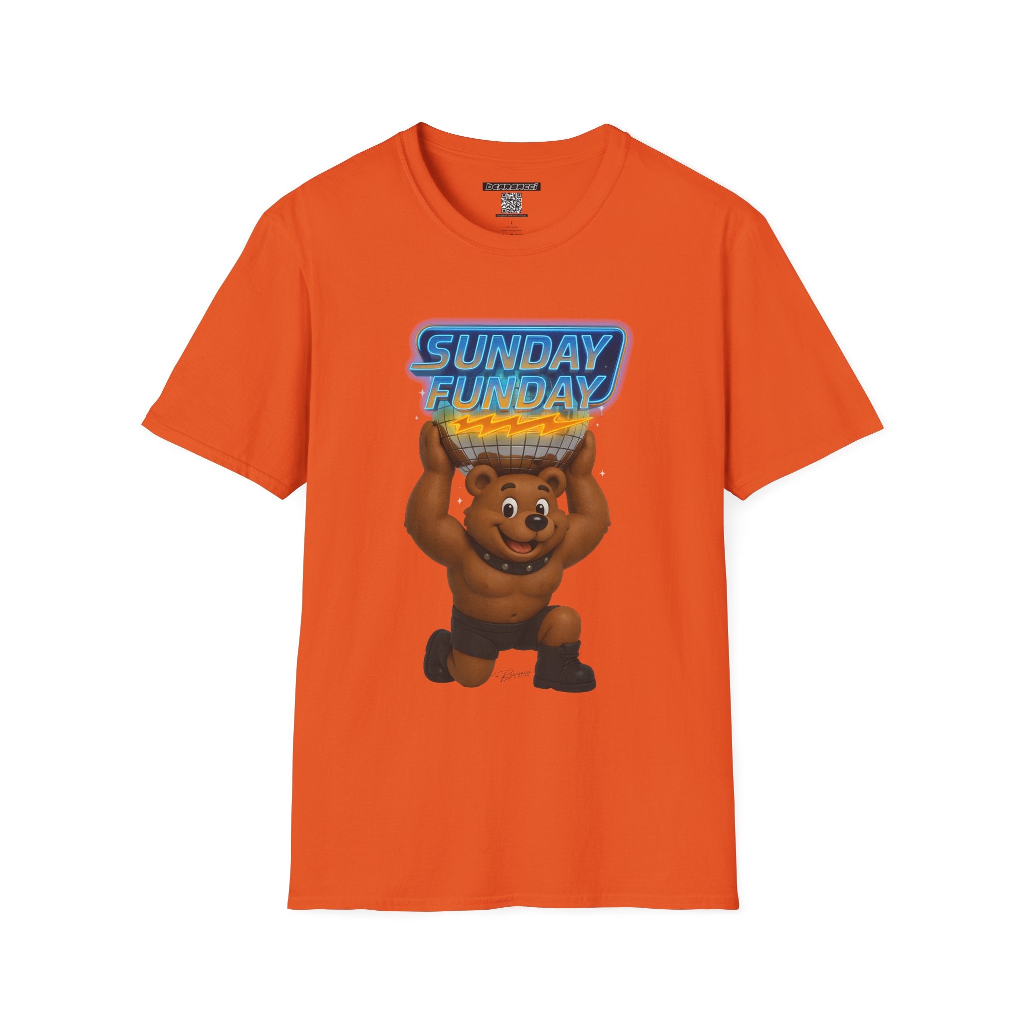 Bearsacci™: Sunday Funday Atlas Disco Bear Remix│ Softsyle T-shirt
