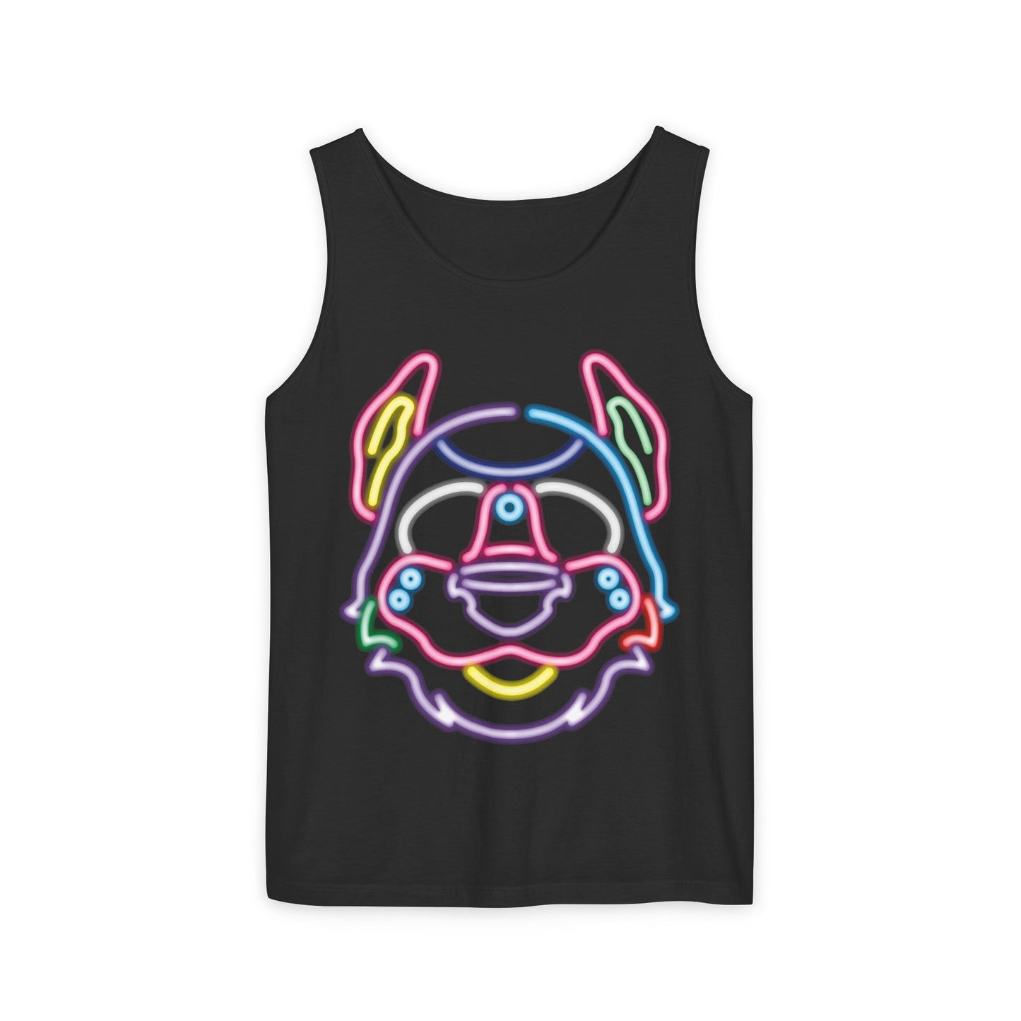 HyperPop™ X SlutPride™: Neon Pup Mask │ Garment-Dyed Tank Top