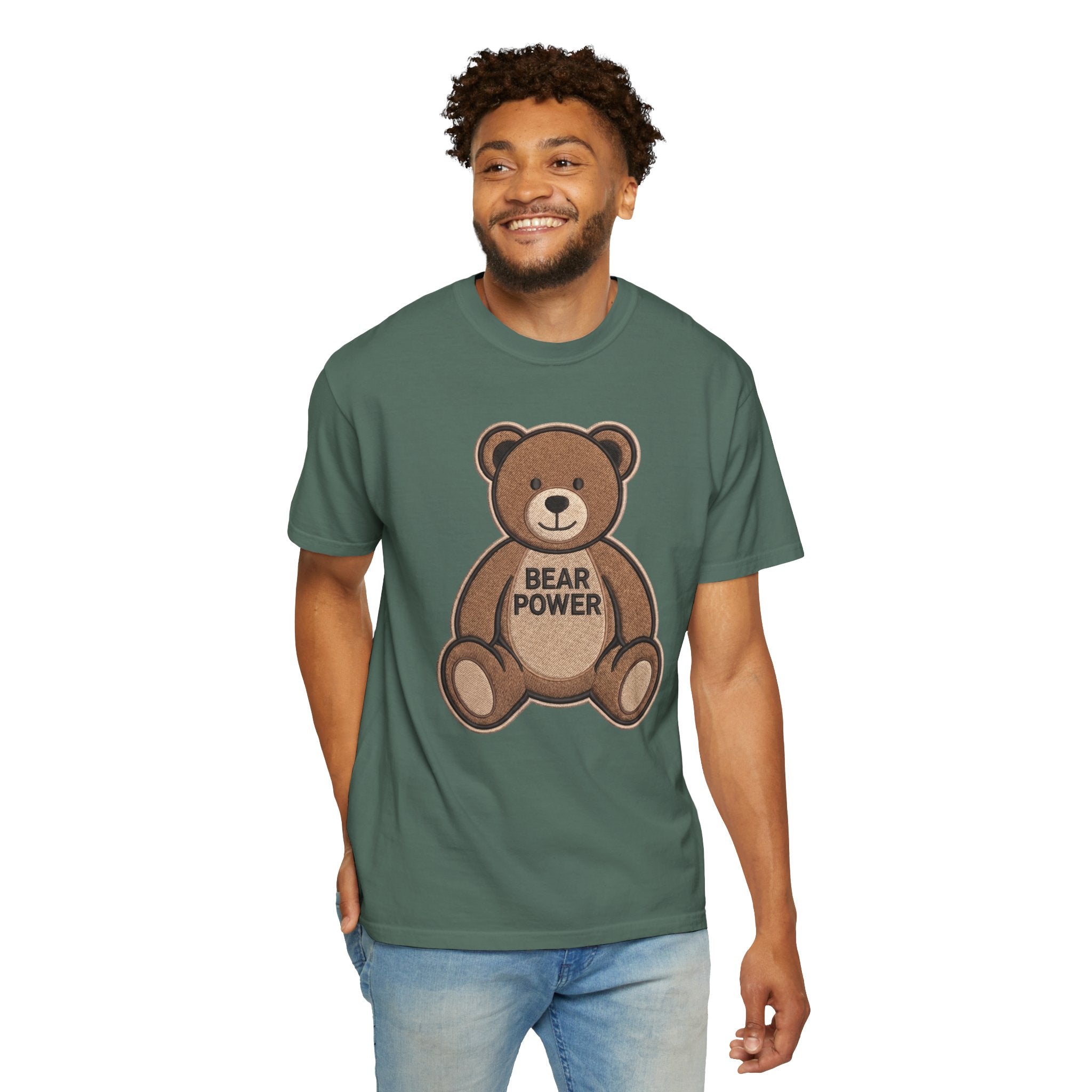 Bearmart®: Bear Power Teddybear │Comfort Colors® T-shirt