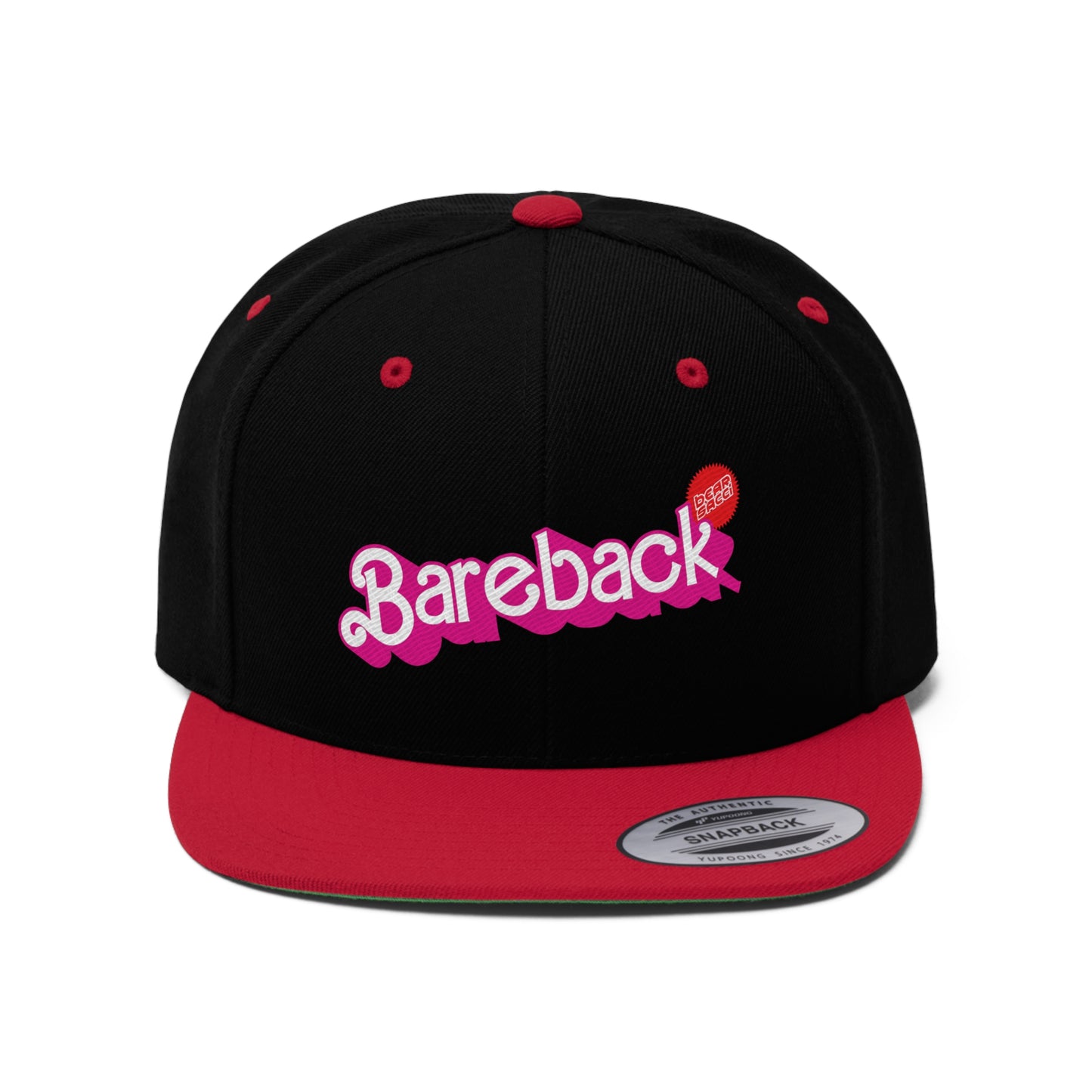 Bearbie™ X Slutpride™: Bareback Logo │Unisex Flat Bill Hat