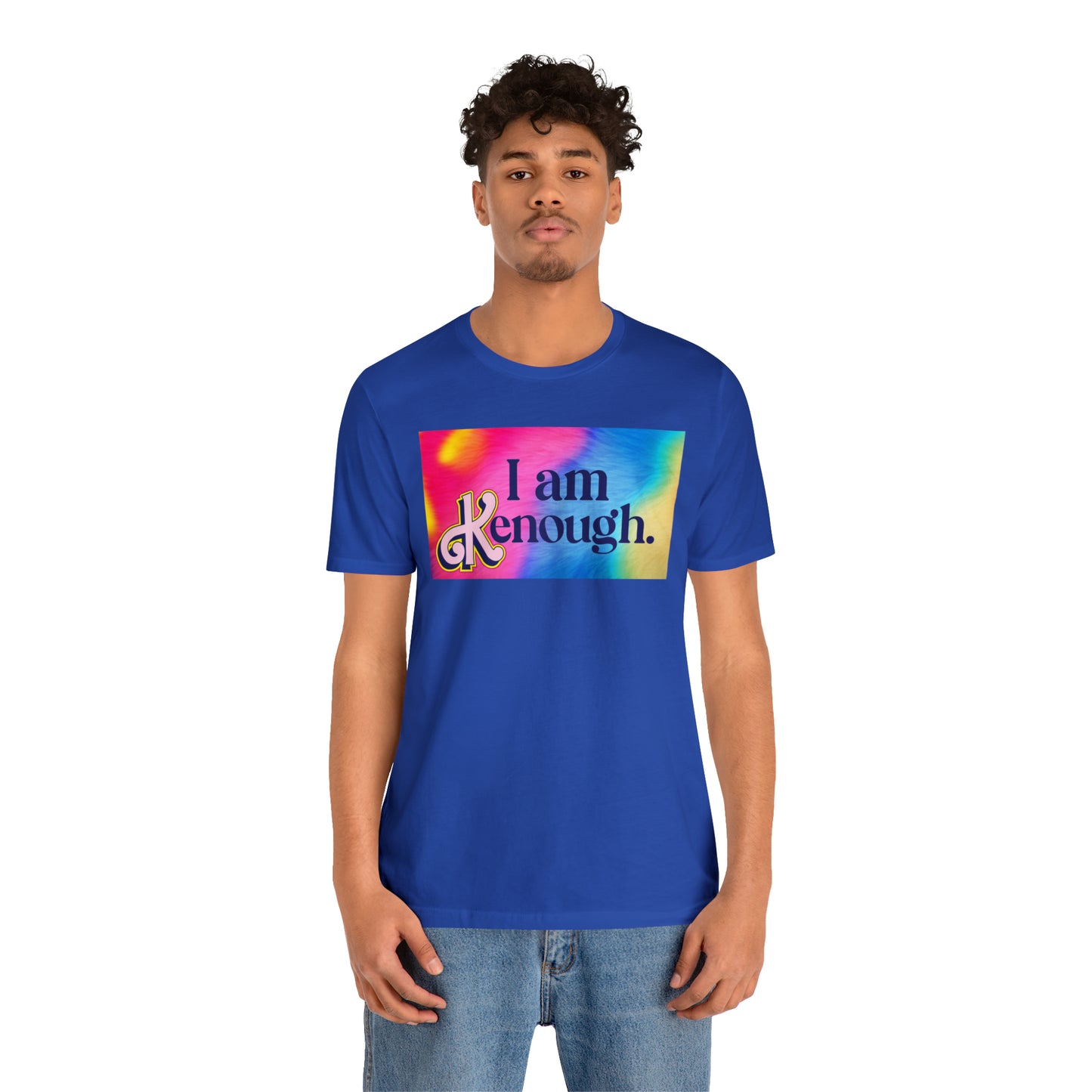 Bearbie: "I am Kenough" With Rainbow Background │ Premium Jersey T-shirt