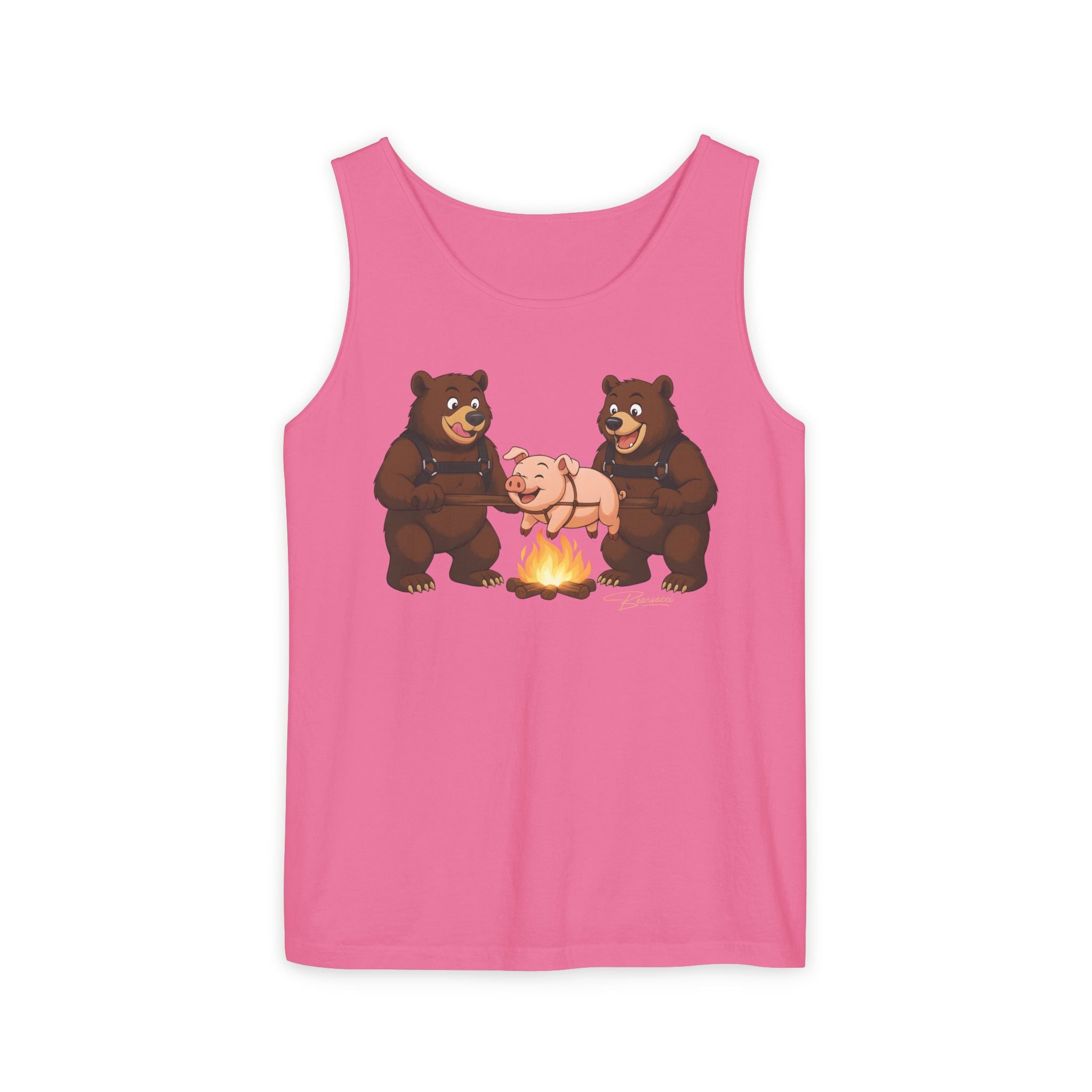 Bearmart®: Spit Roast Pig │Garment-Dyed Tank Top