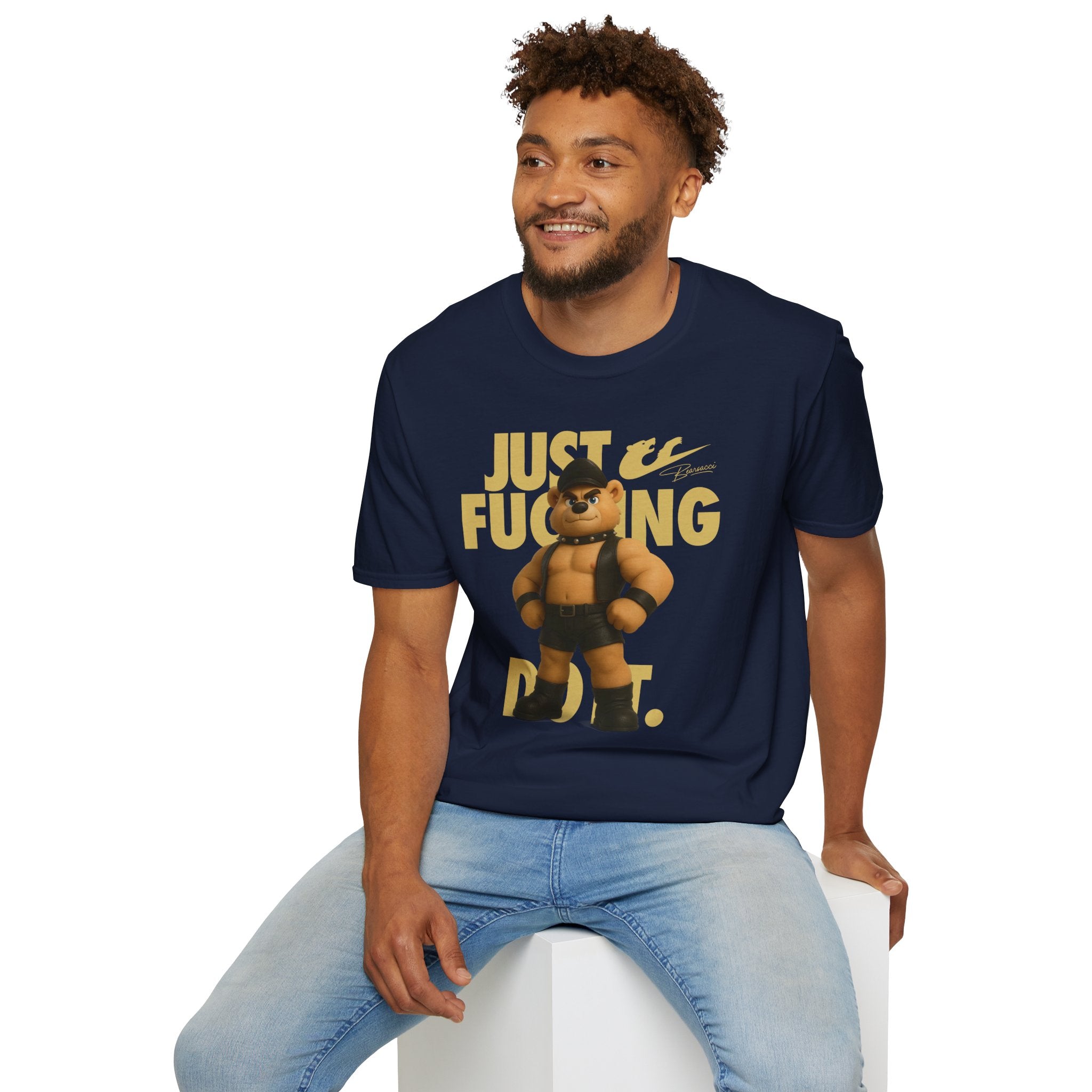 Bearsacci™ X Dominion: Just Fucking Do It Dom Daddy Teddy Bear│ Softsyle T-shirt