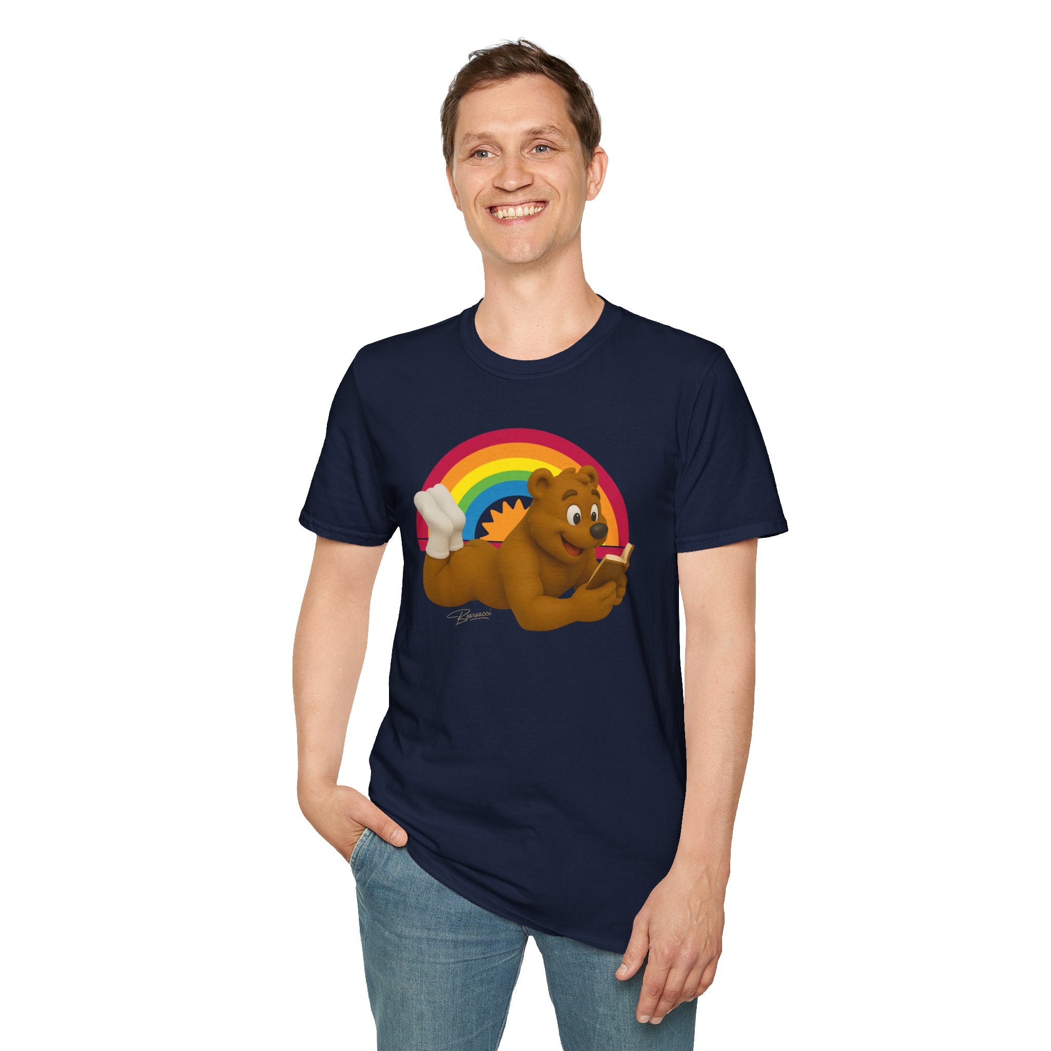 Bearsacci™: Page-Turner, Head-Turner Bare Bear│ Softsyle T-shirt