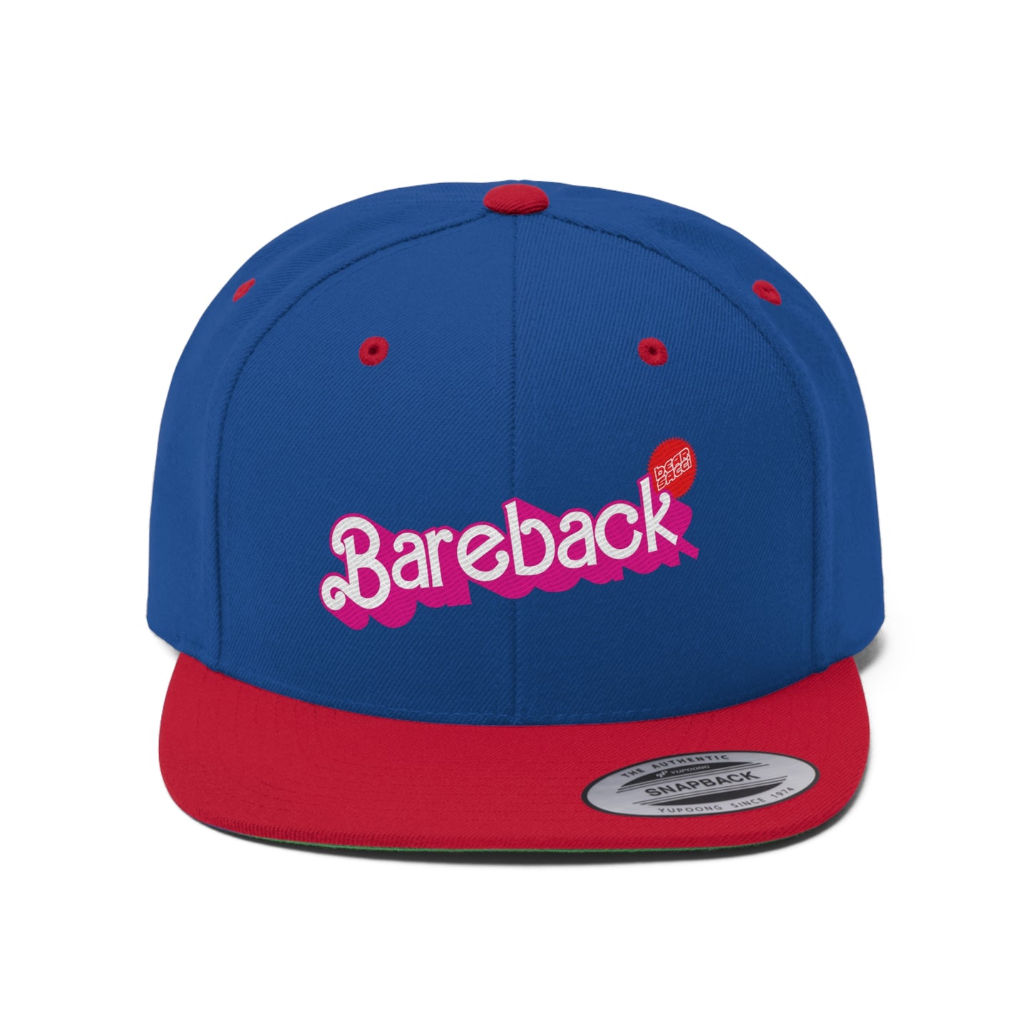 Bearbie™ X Slutpride™: Bareback Logo │Unisex Flat Bill Hat