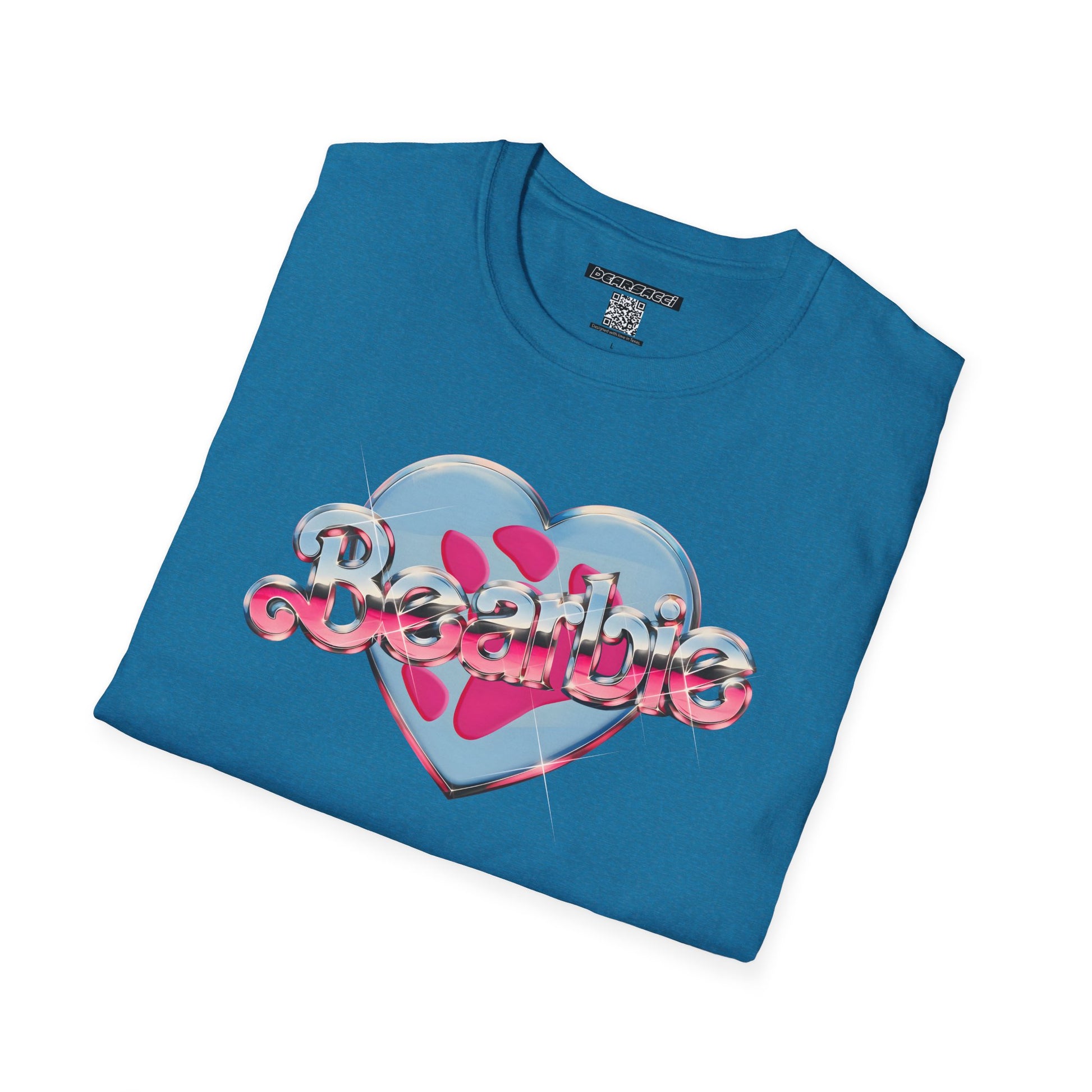 Bearbie®: Heart Bear Claw Logo │Softsyle T-shirt