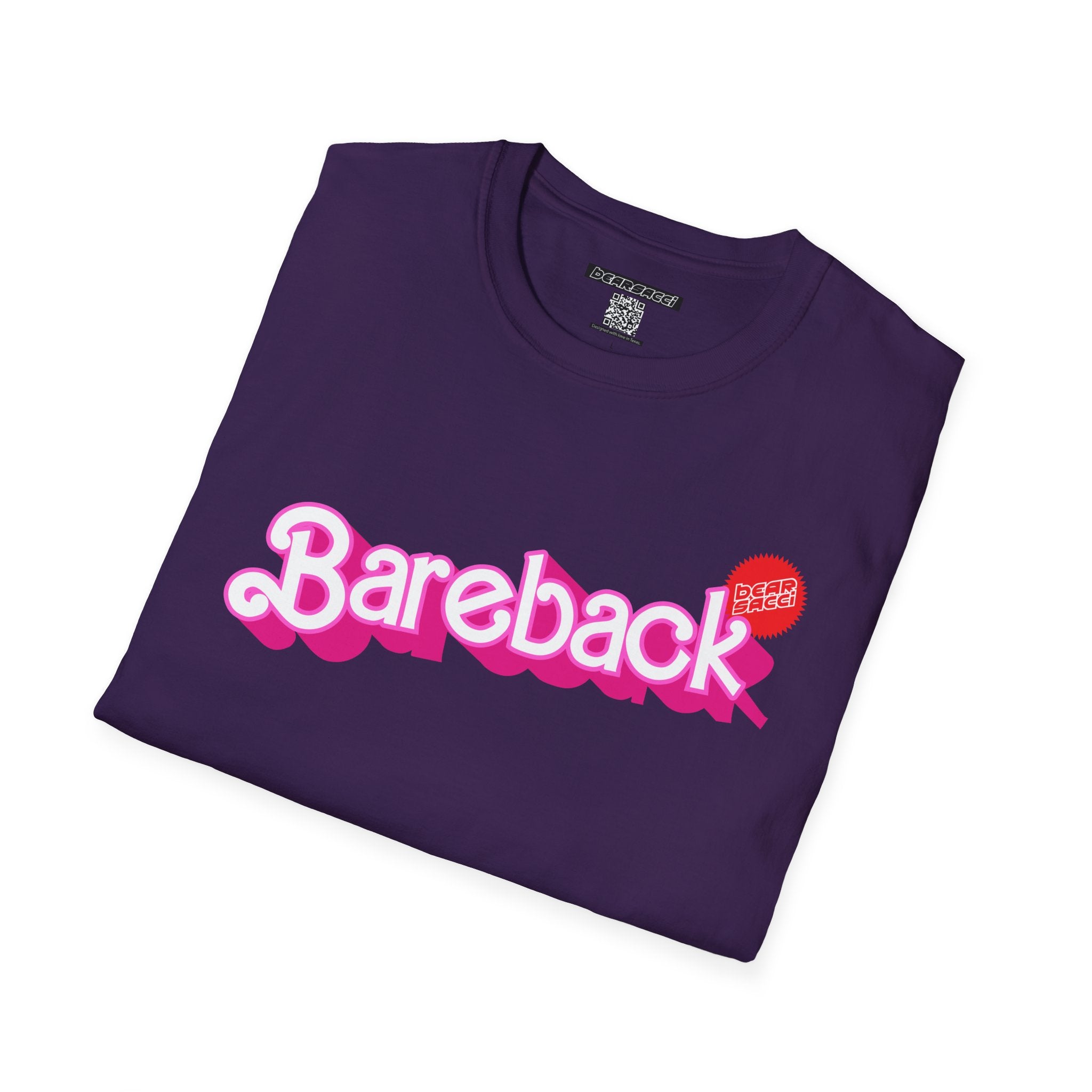 Bearbie® X Slutpride®: Bareback Logo │Softsyle T-shirt