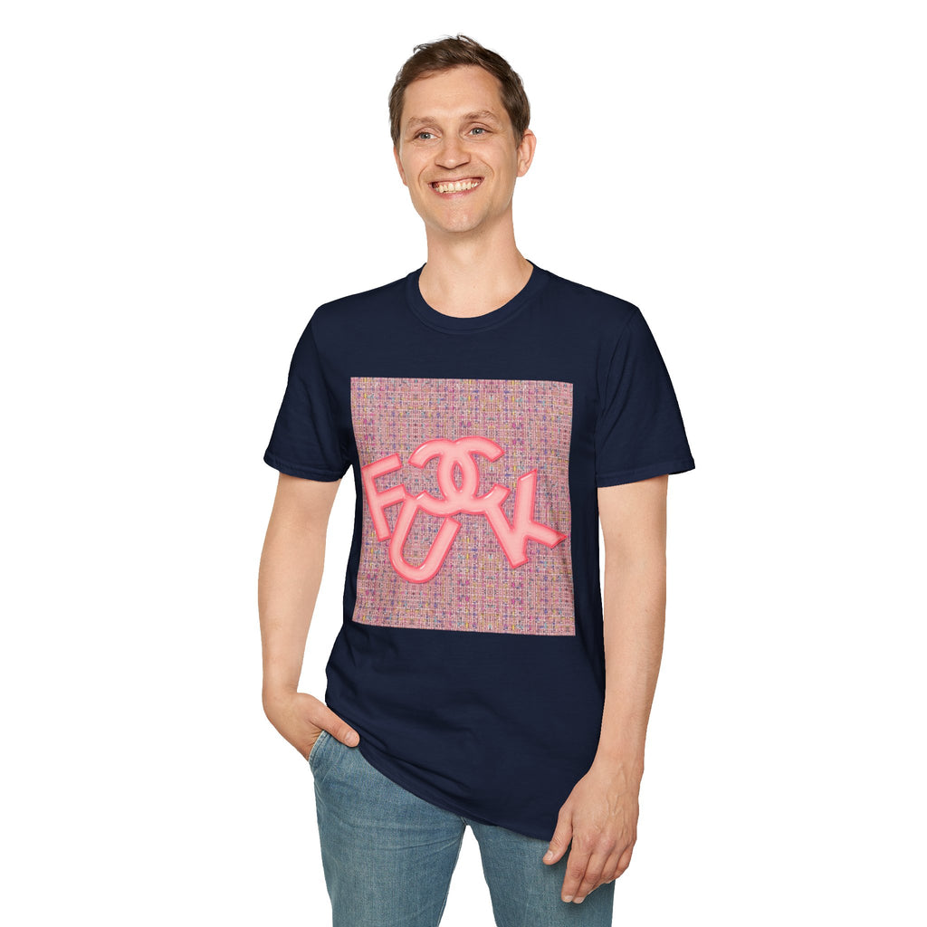Fake Designer™: Pink Tweed Fuck│ Softsyle T-shirt