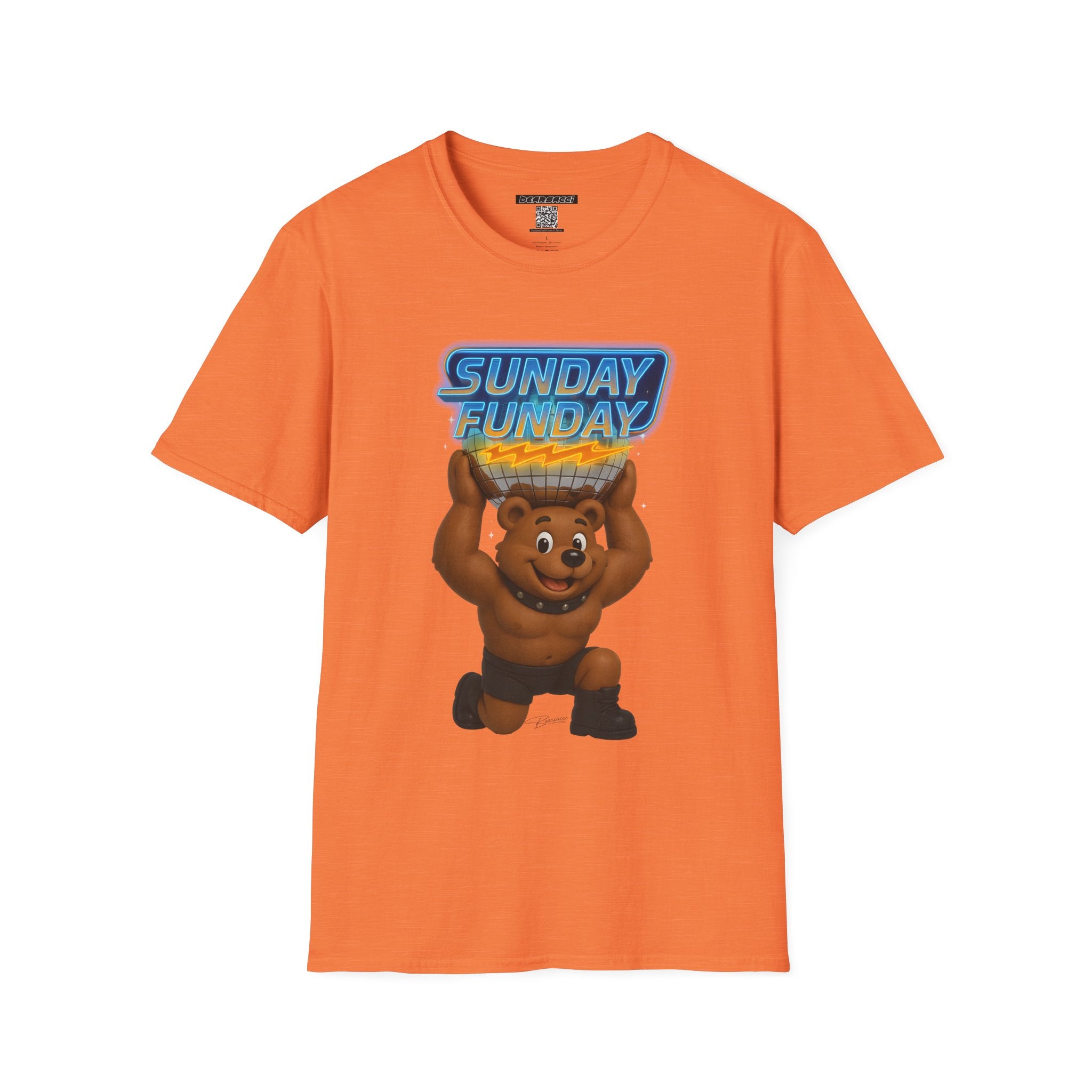 Bearsacci™: Sunday Funday Atlas Disco Bear Remix│ Softsyle T-shirt