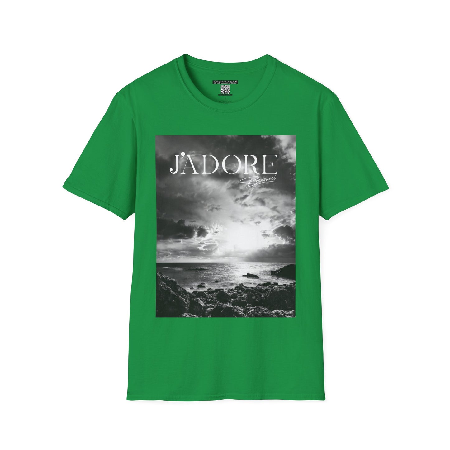 Fake Designer™: J'adore Bearsacci Solitude Is Dangerously Addictive (Black and White Beach)│ Softsyle T-shirt