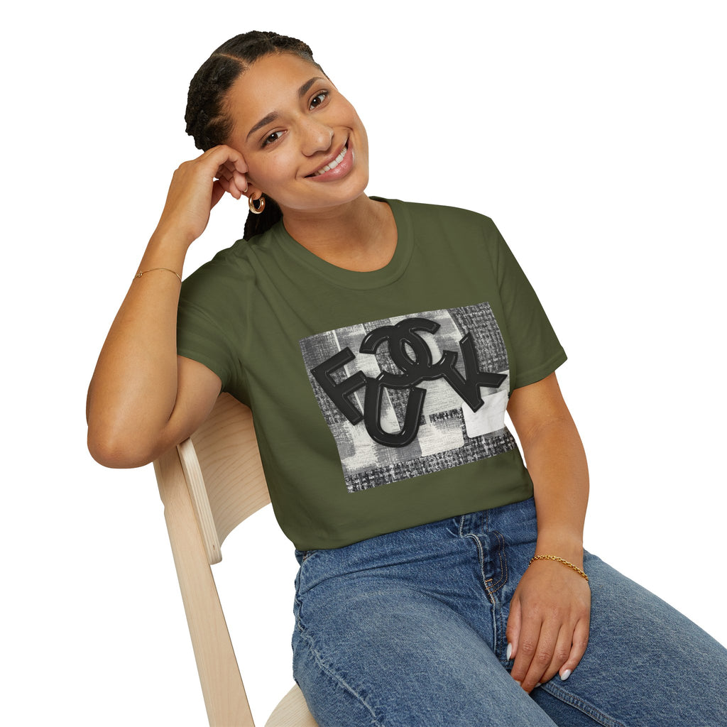 Fake Designer™: Tweed Patchwork Fuck│ Softsyle T-shirt