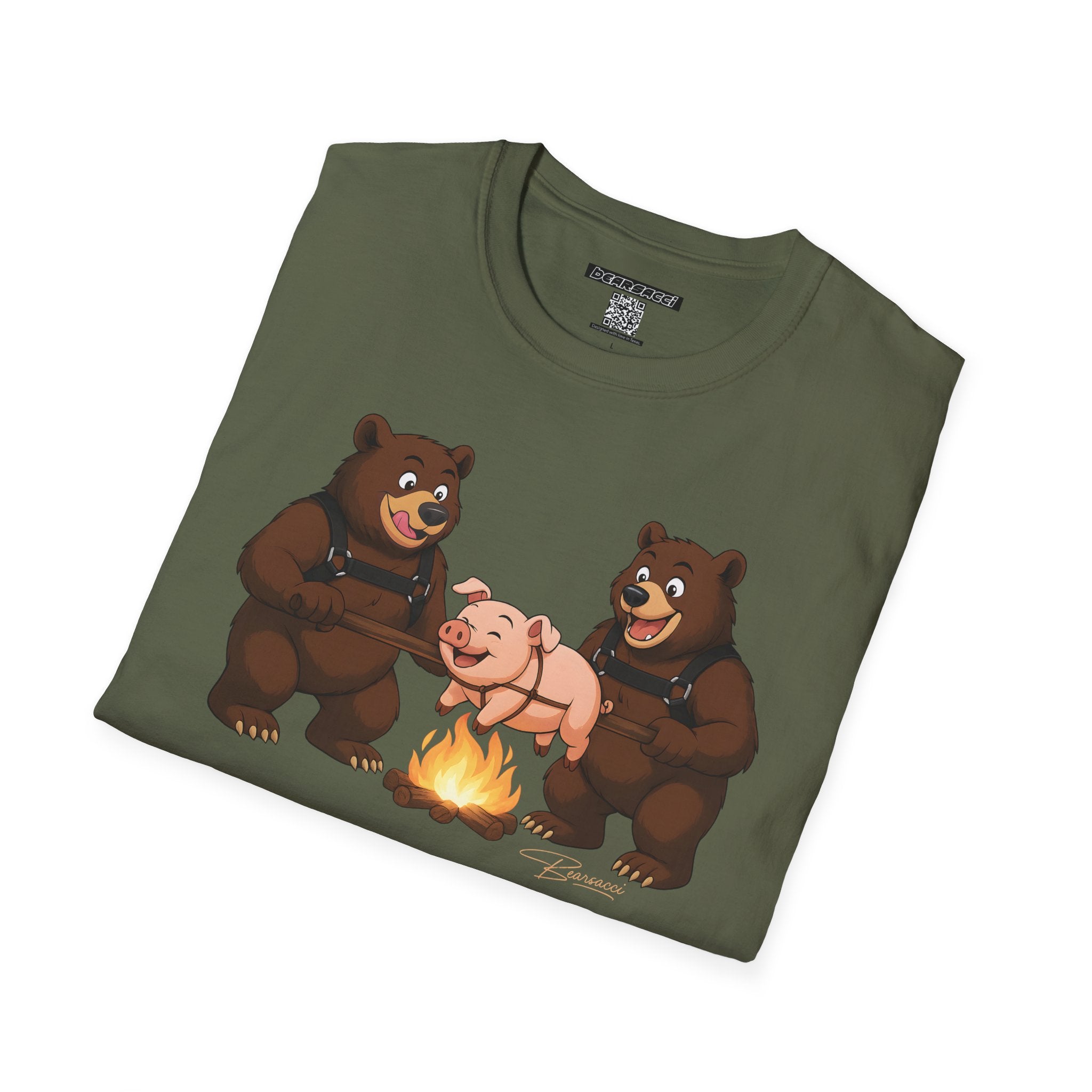 Bearmart®: Spit Roast Pig │Softsyle T-shirt
