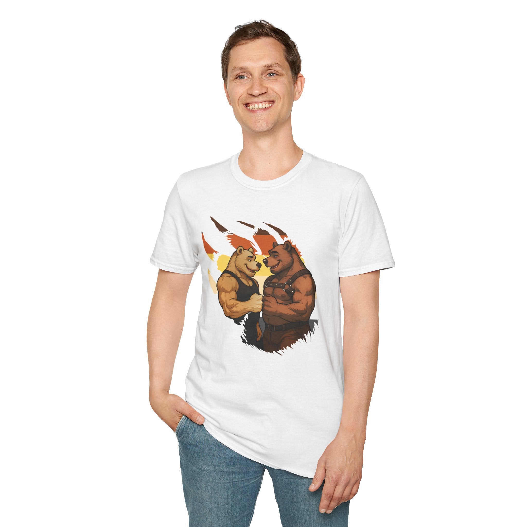 Bearsacci™: Fist Bumping Bears │ Softsyle T-shirt