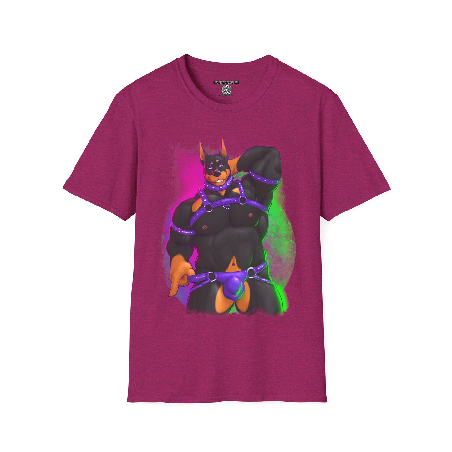 YIFF™: Neon Pup Doberman │ Softsyle T-shirt