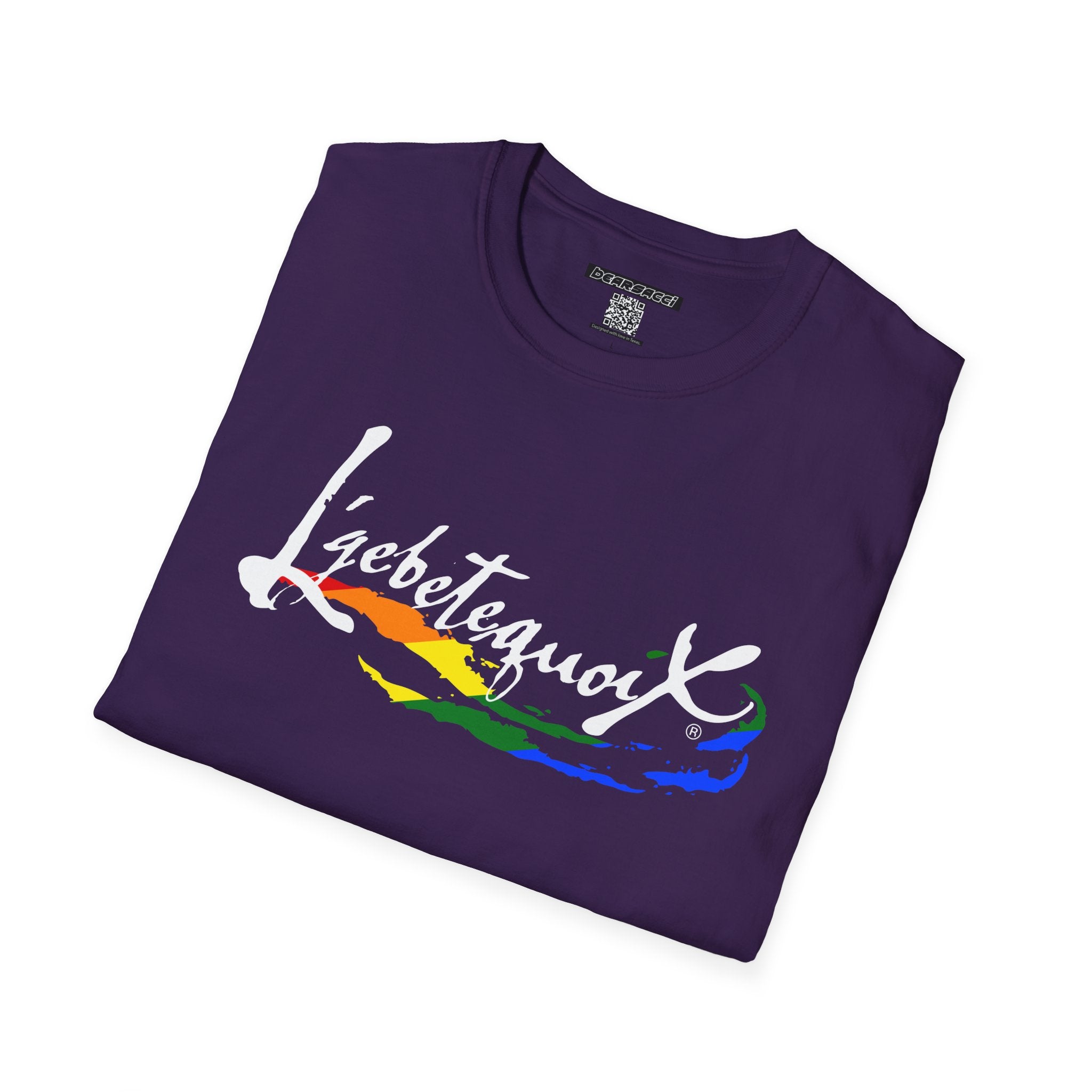 HyperPop® X FakeDesigner®: L’gbetegquoix (LGBT) Rainbow Version │ Softsyle T-shirt