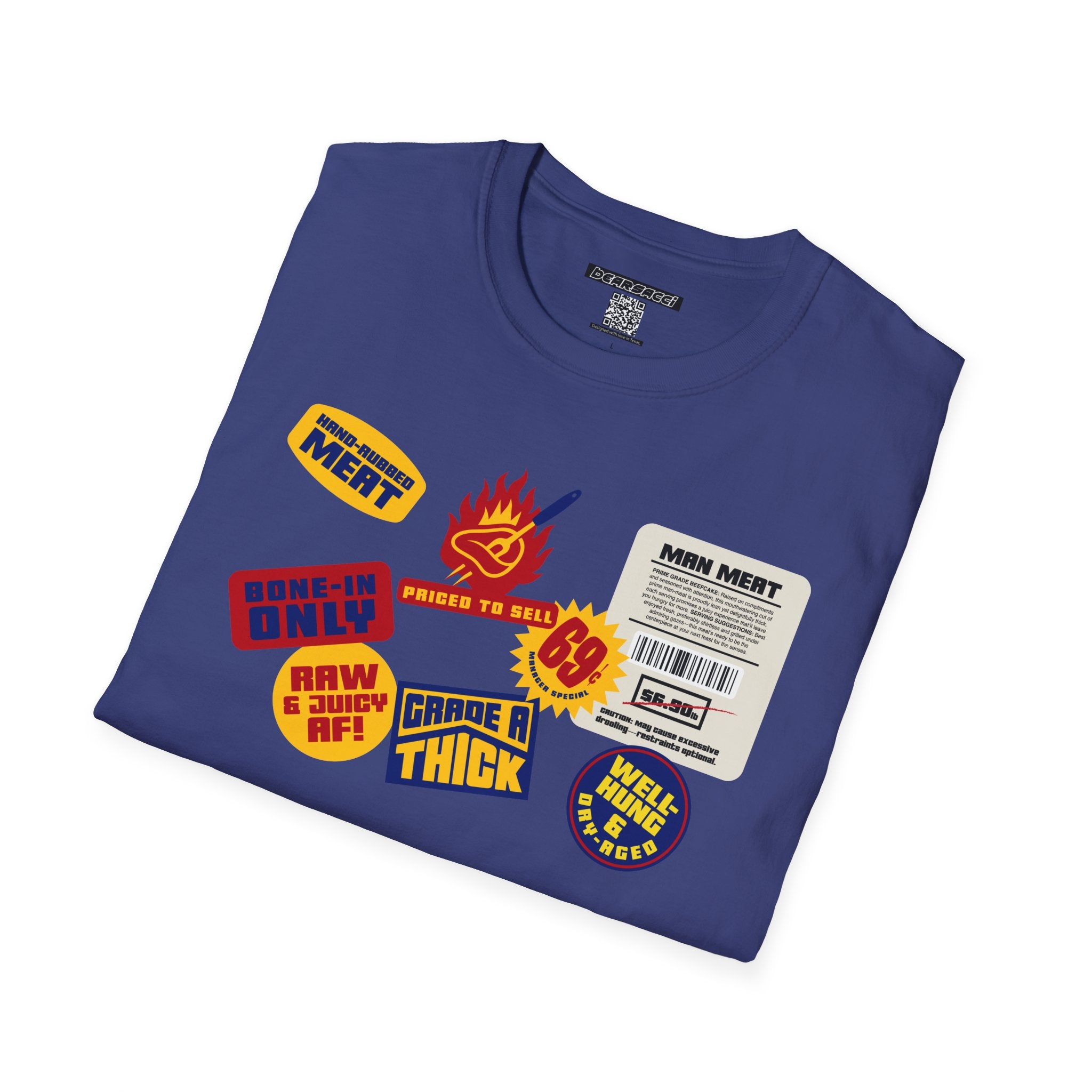 Bearmart®: Butcher Isle Meat Stickers (1950s Colorway) │Softsyle T-shirt