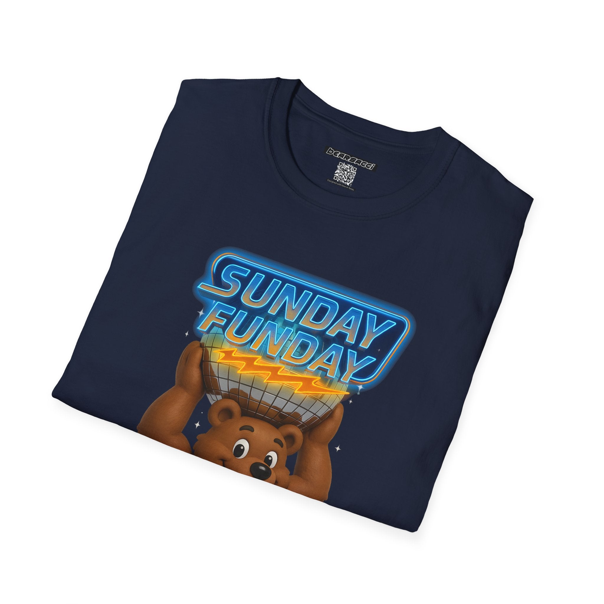 Bearsacci™: Sunday Funday Atlas Disco Bear Remix│ Softsyle T-shirt