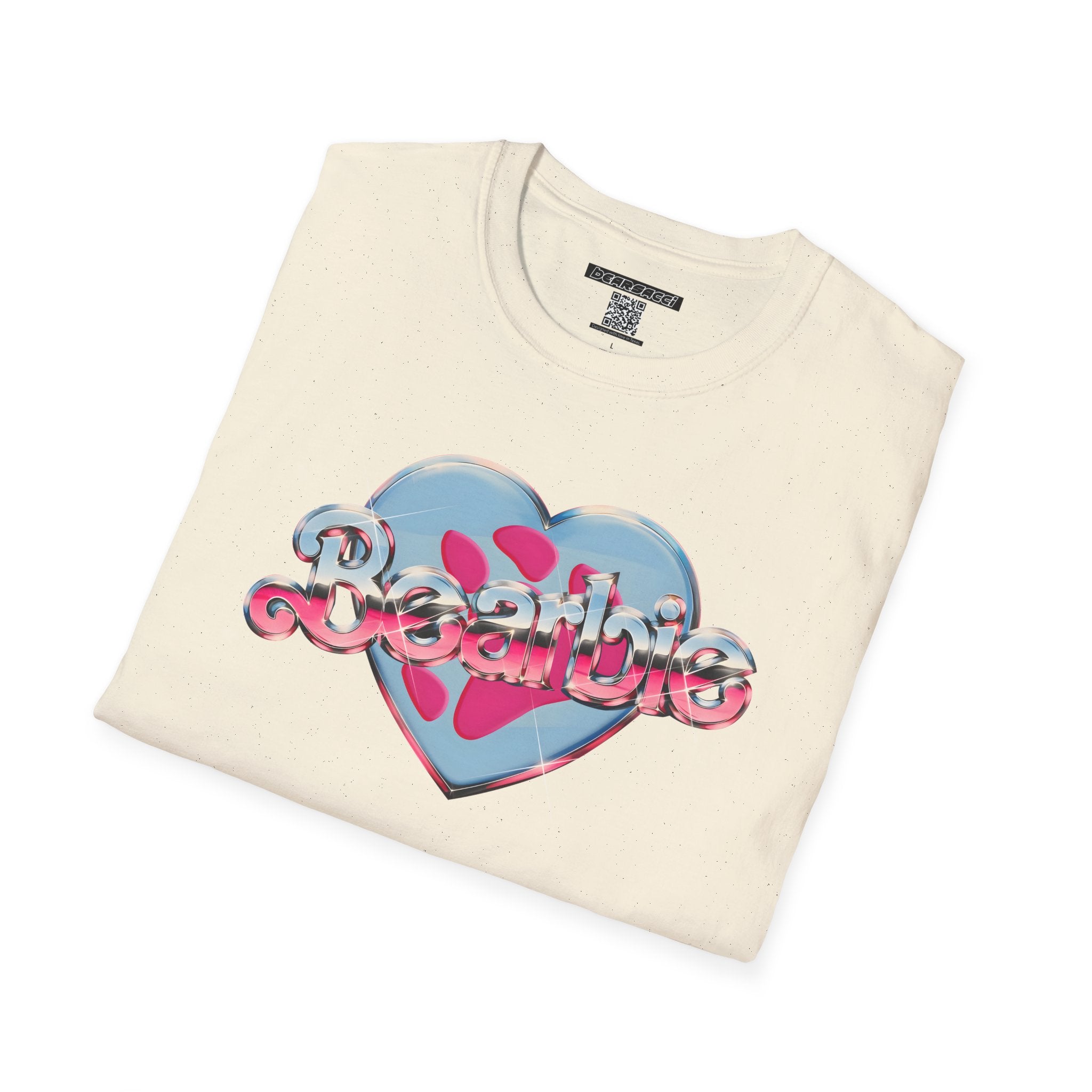 Bearbie®: Heart Bear Claw Logo │Softsyle T-shirt