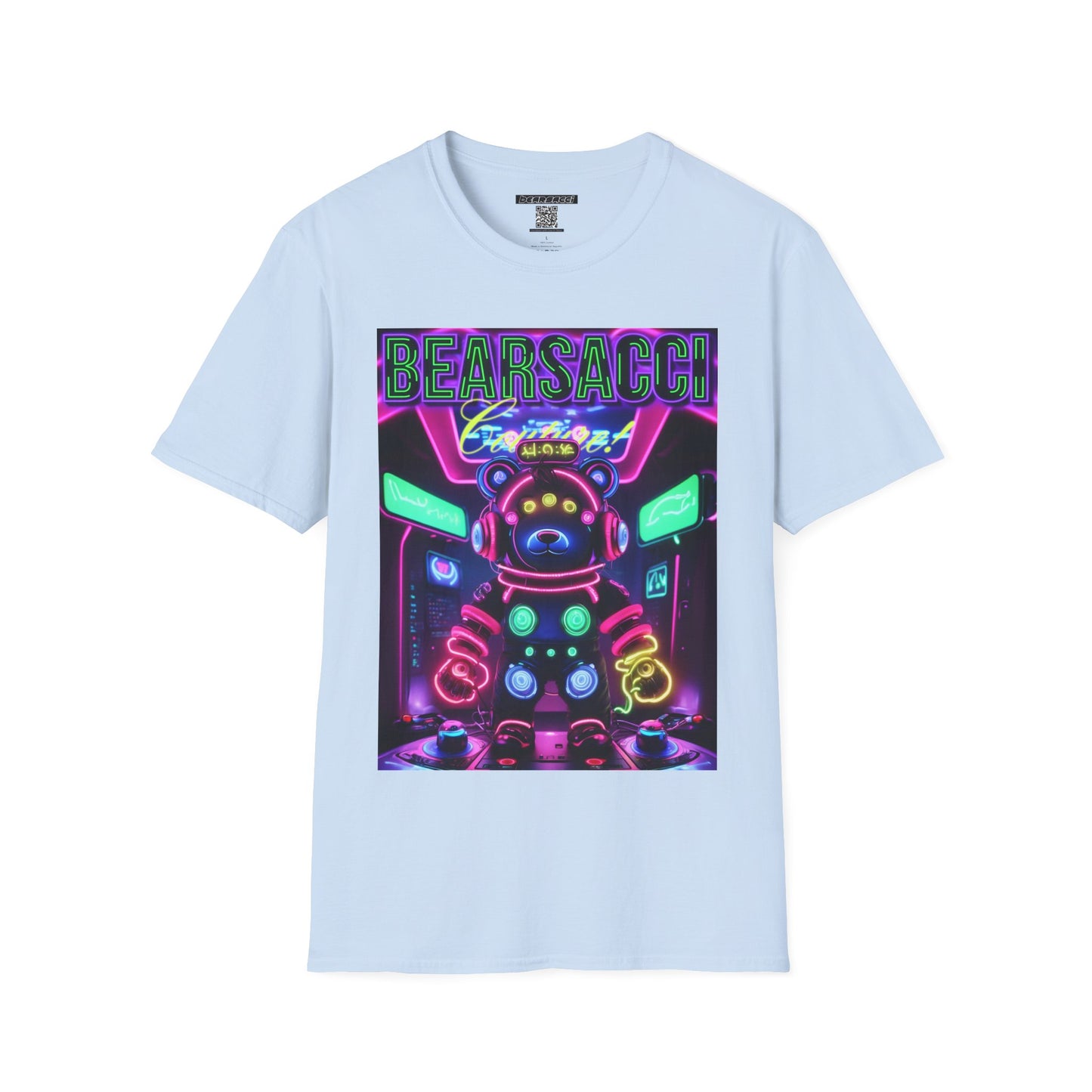 Fake Designer™: Neon Teddy Bear│ Softsyle T-shirt