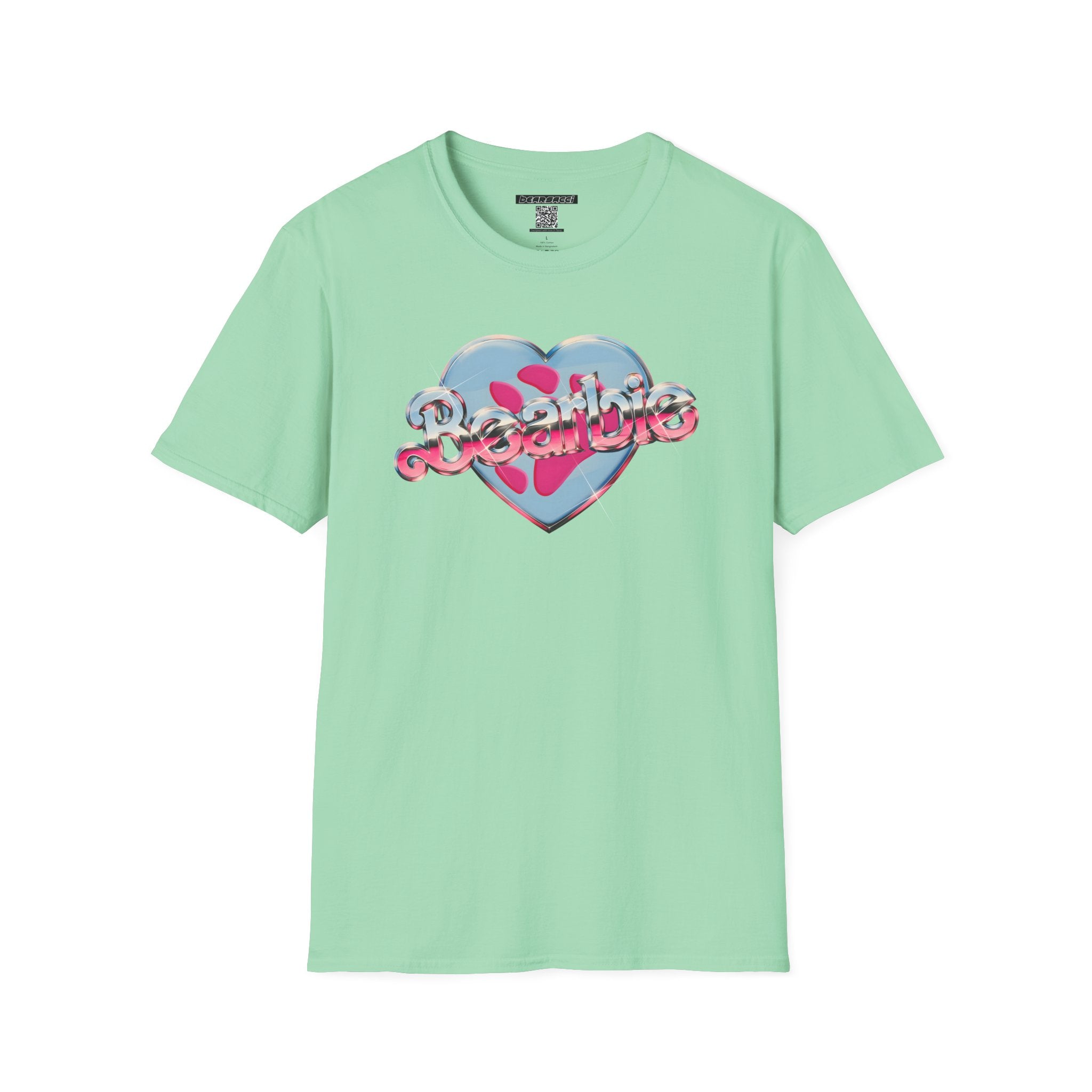Bearbie®: Heart Bear Claw Logo │Softsyle T-shirt