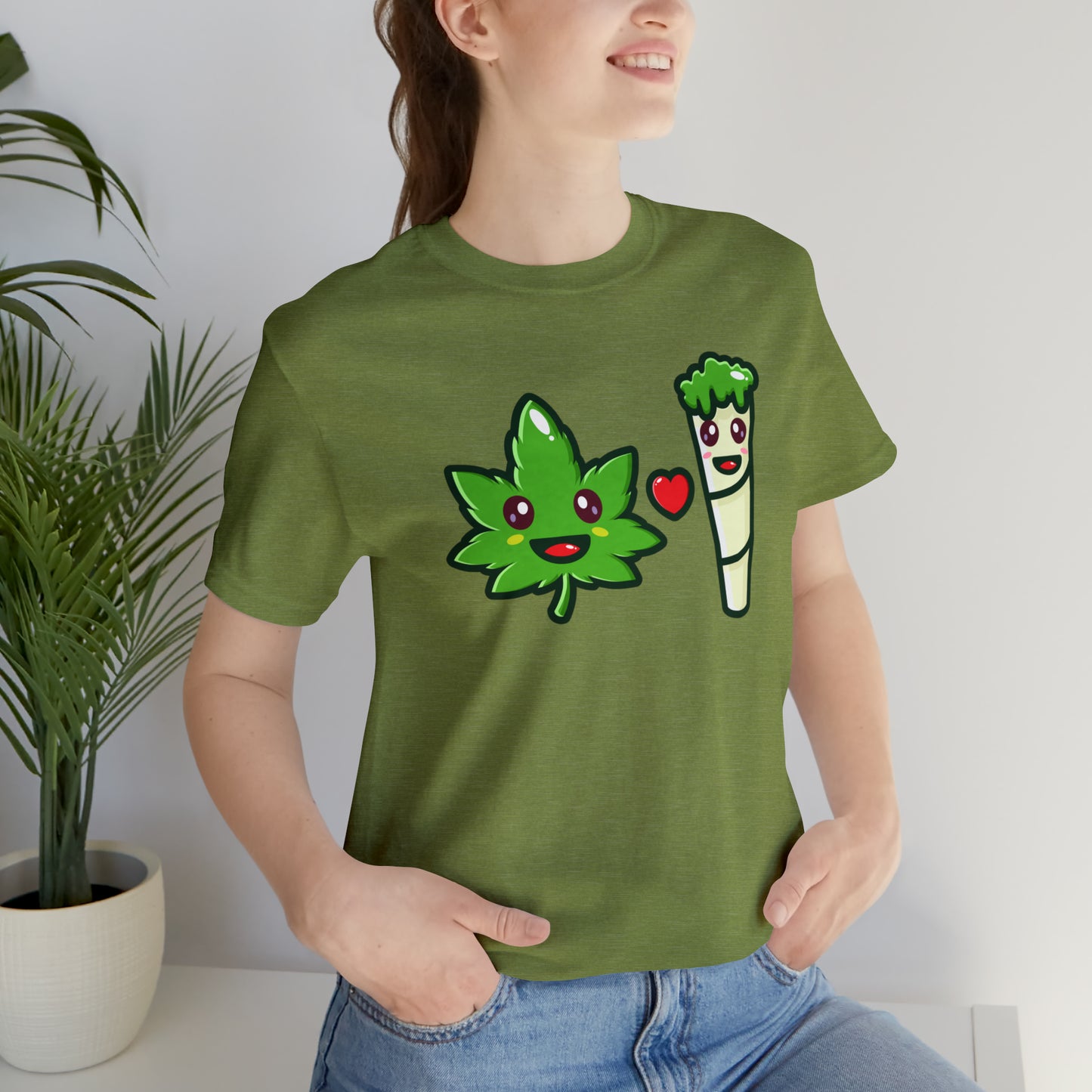 Stoney: Leafy Loves Blunty  │Premium Jersey T-shirt