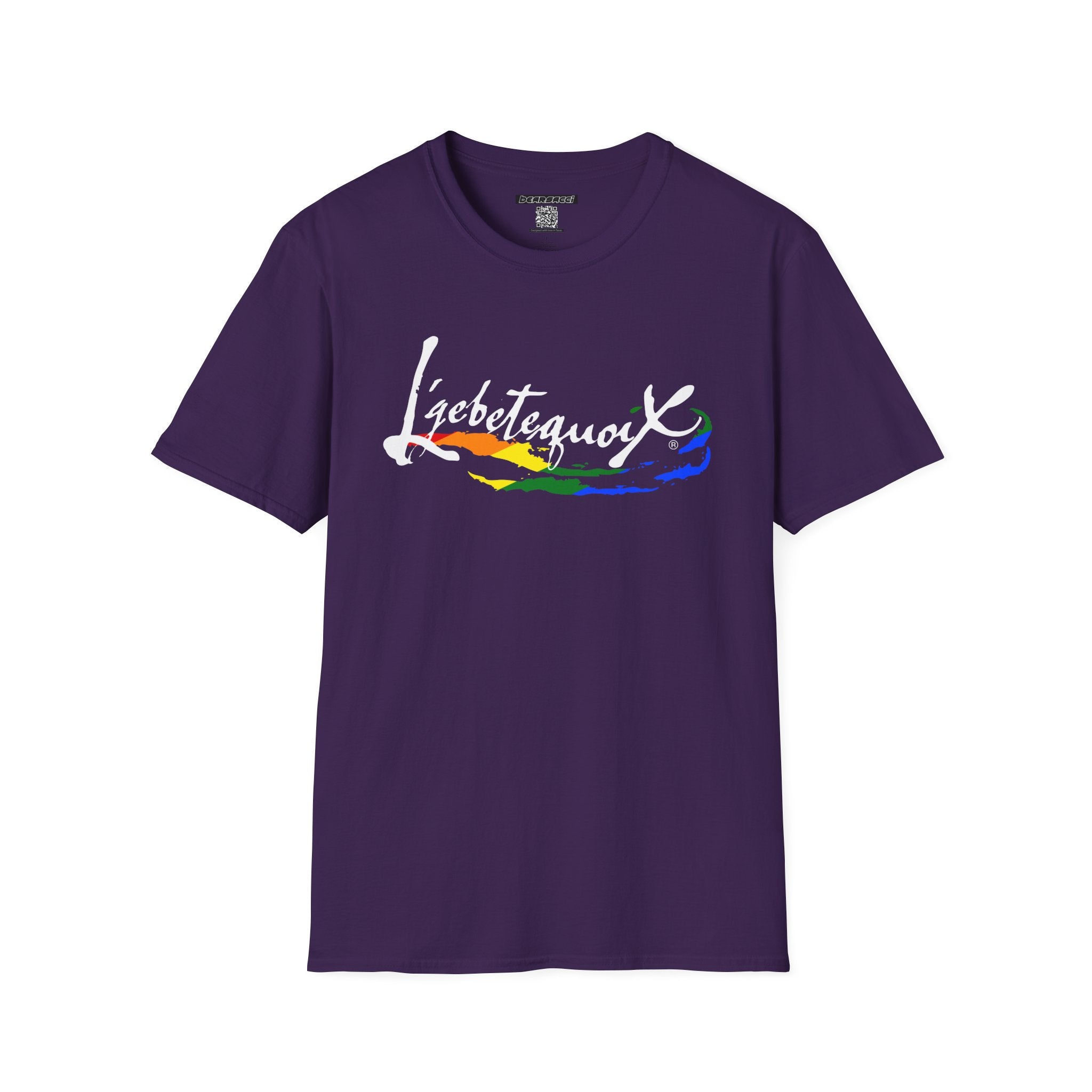 HyperPop® X FakeDesigner®: L’gbetegquoix (LGBT) Rainbow Version │ Softsyle T-shirt
