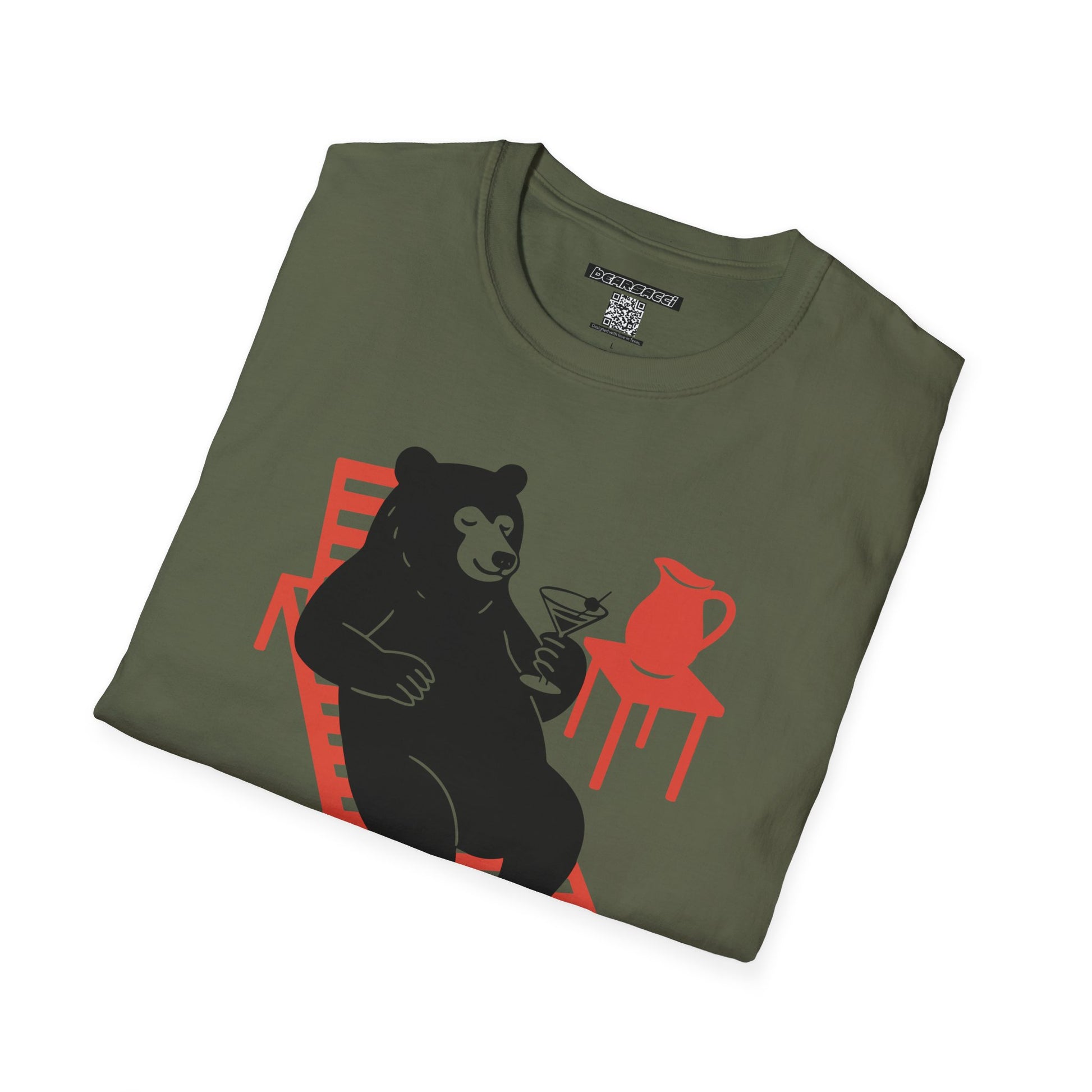 Bearsacci® X Wanderlust®: Sunday Funday Lazy Bear│ Softsyle T-shirt