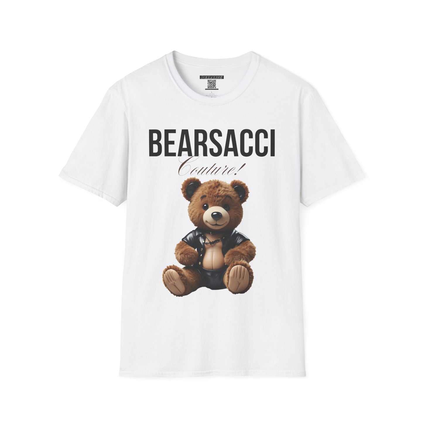 Fake Designer™: Leather Teddy Bear│ Softsyle T-shirt