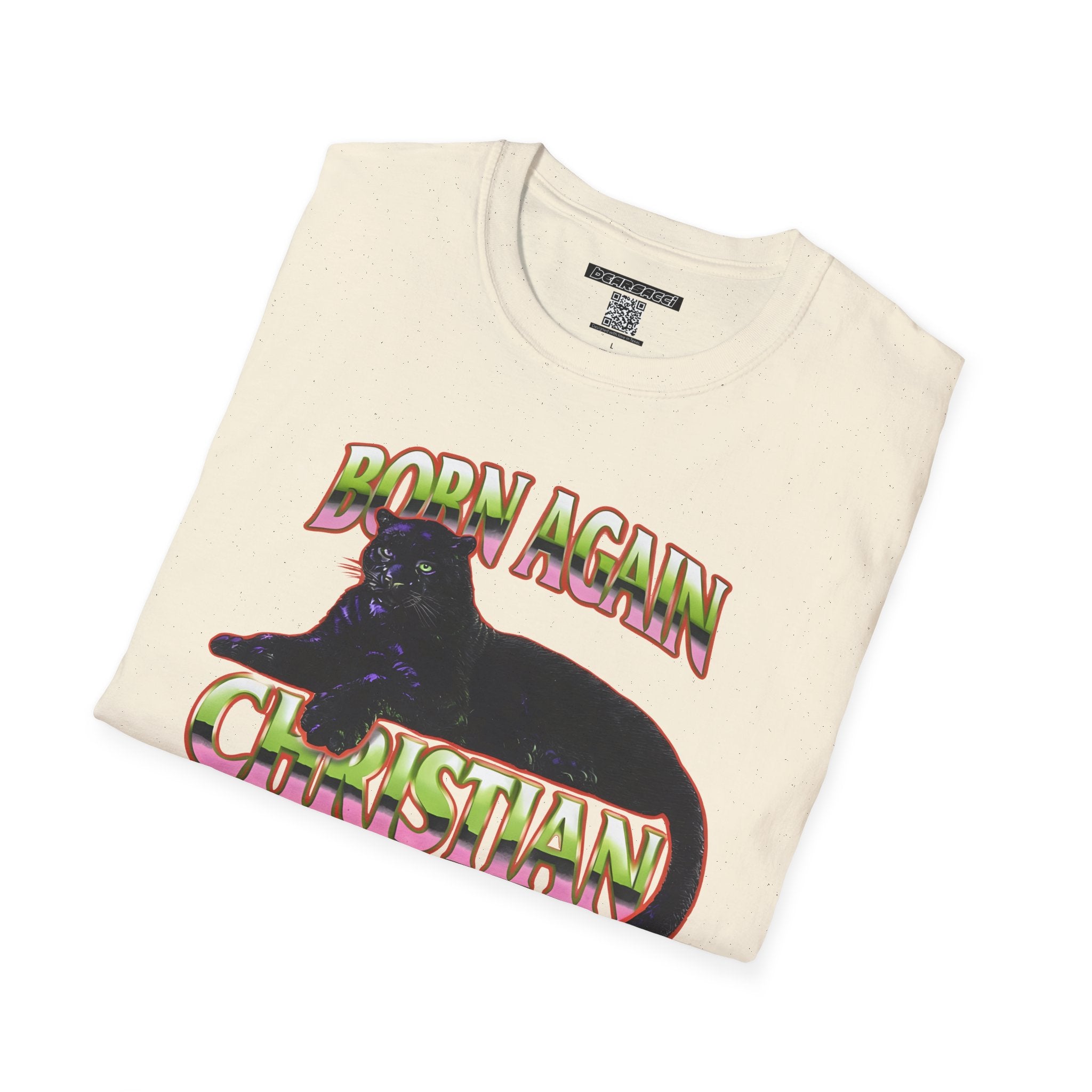 FakeDesigner®: Chinatown Market Secret Club Born Again Christian │ Softsyle T-shirt