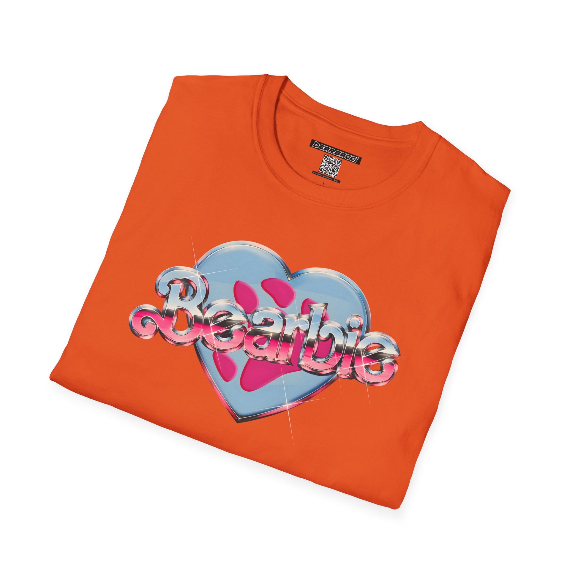 Bearbie®: Heart Bear Claw Logo │Softsyle T-shirt