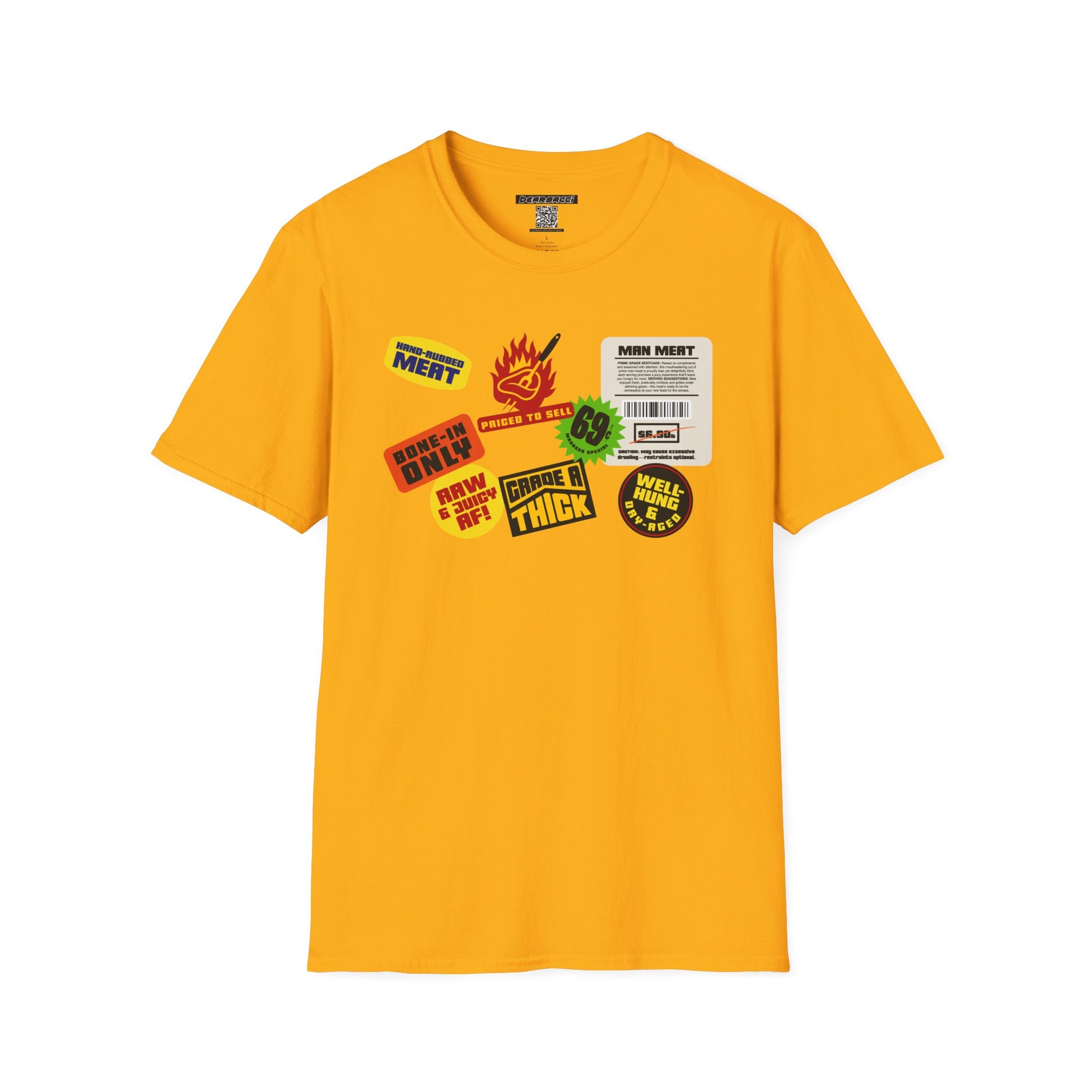 Bearmart®: Butcher Isle Meat Stickers (1990s Colorway) │Softsyle T-shirt