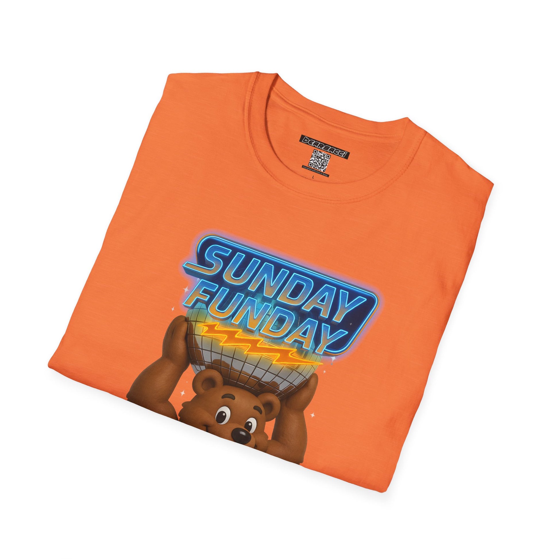 Bearsacci™: Sunday Funday Atlas Disco Bear Remix│ Softsyle T-shirt