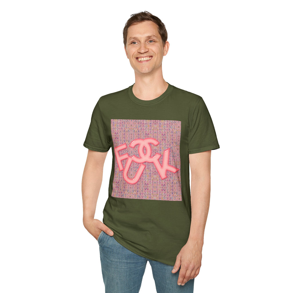 Fake Designer™: Pink Tweed Fuck│ Softsyle T-shirt