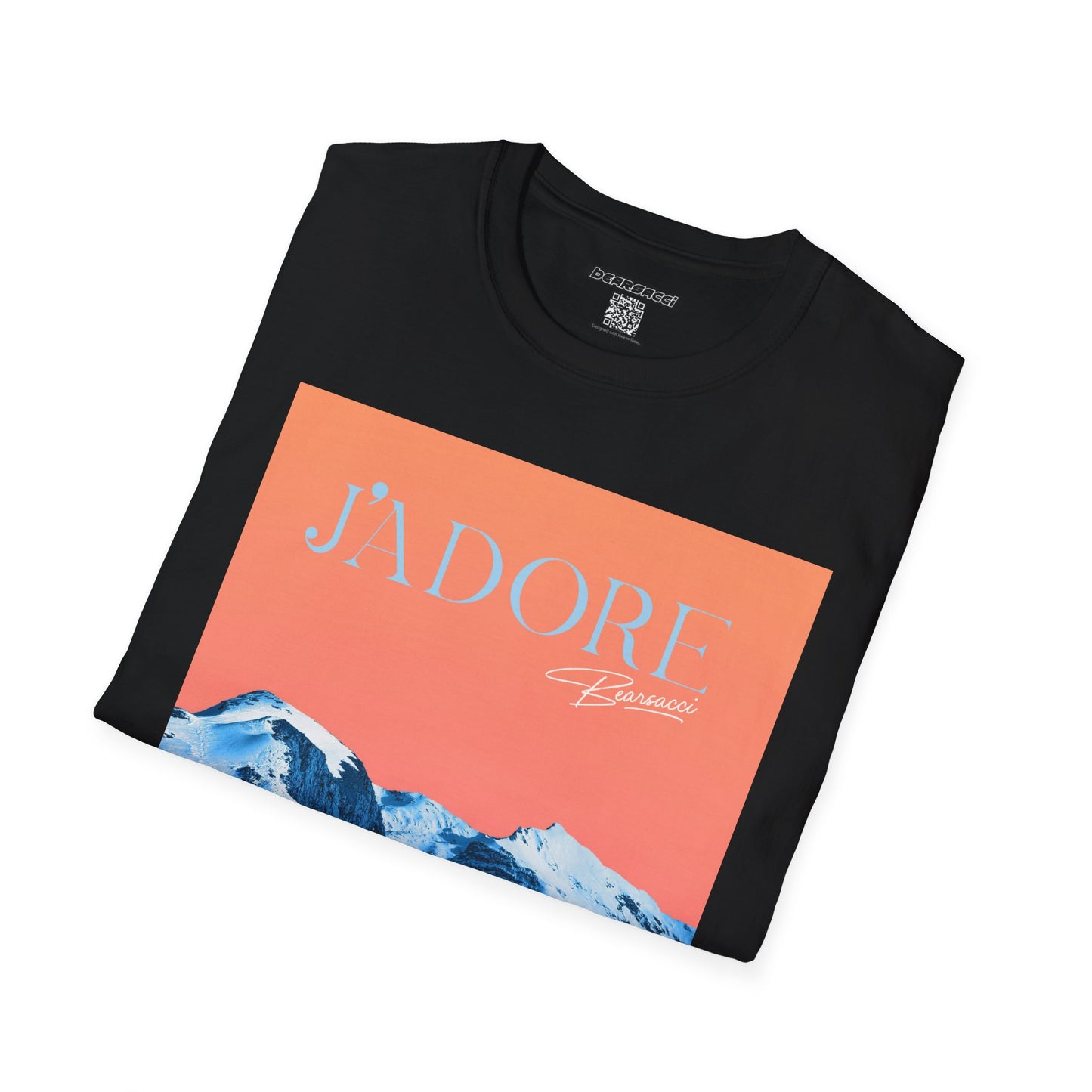 Fake Designer™: J'adore Bearsacci Solitude Is Dangerously Addictive (Vibrant Snowy Mountains At Sunset)│ Softsyle T-shirt