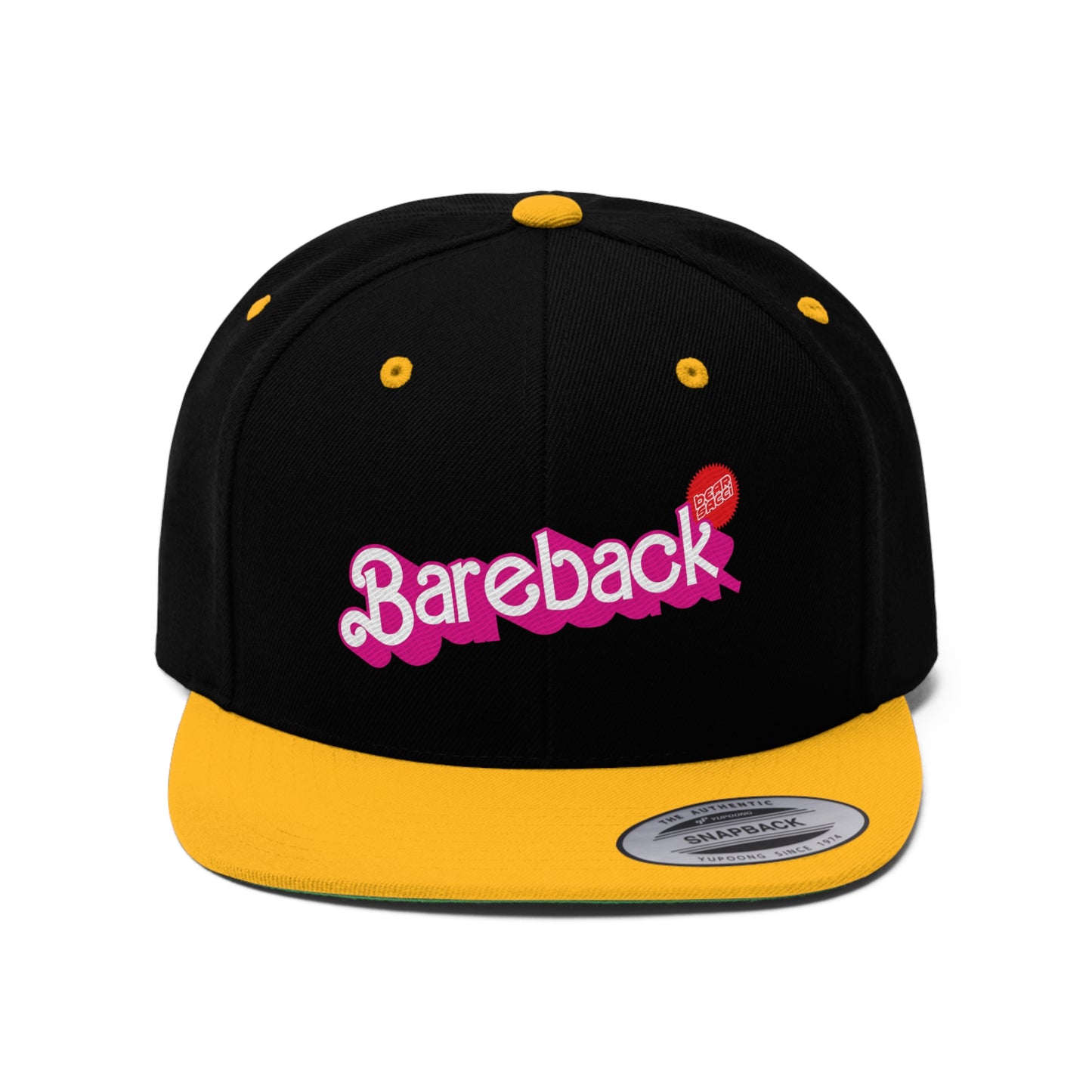 Bearbie™ X Slutpride™: Bareback Logo │Unisex Flat Bill Hat