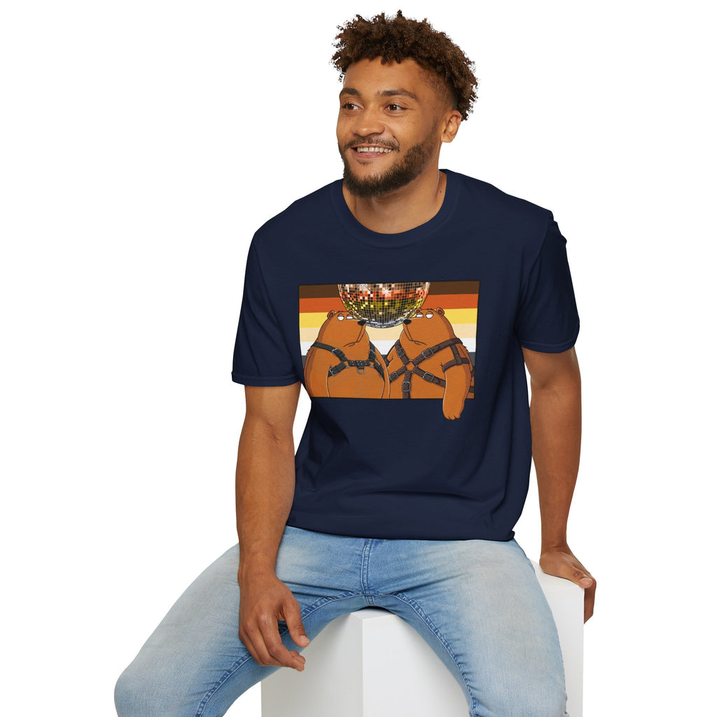 Bearmart®: Leather Bears Disco │Softsyle T-shirt