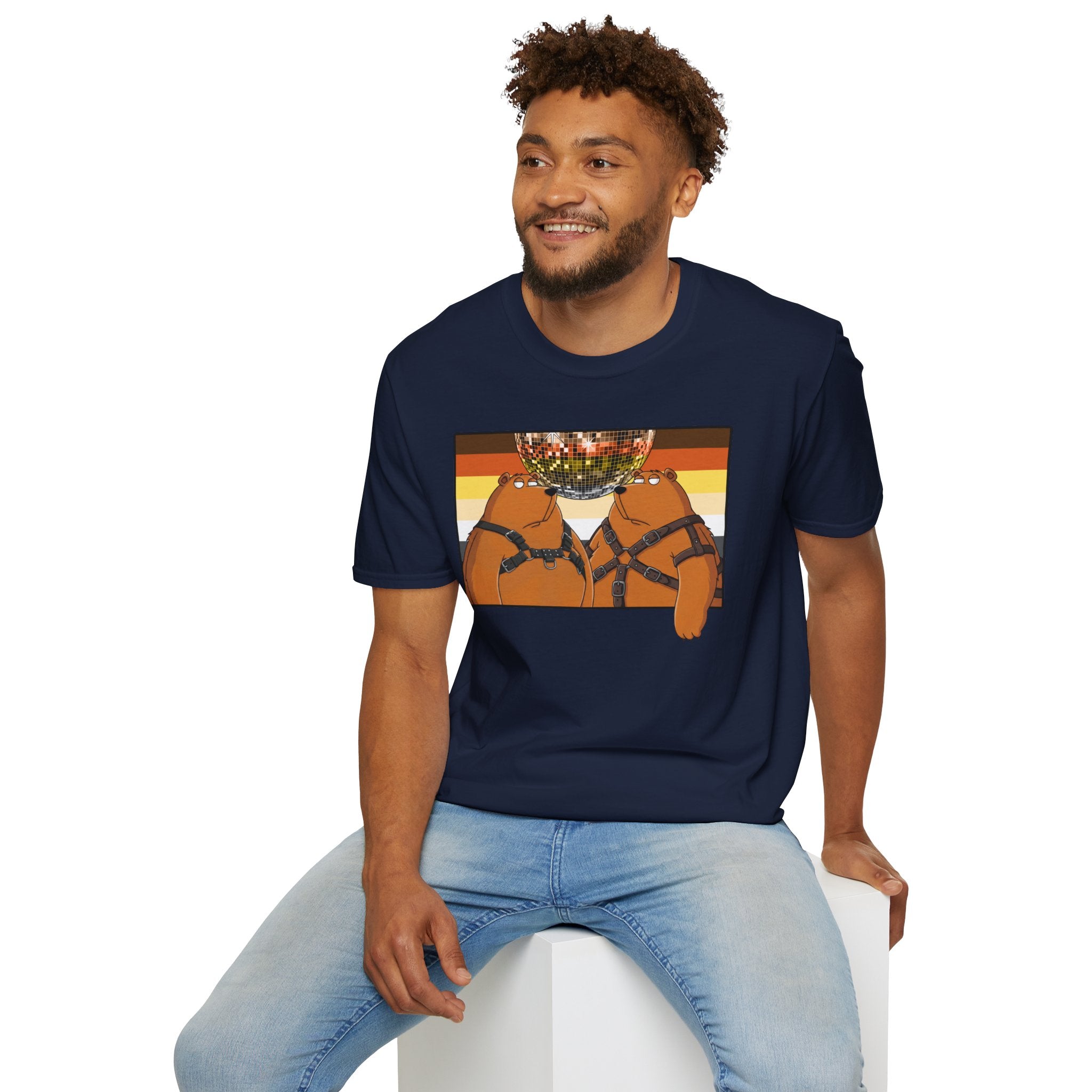 Bearmart®: Leather Bears Disco │Softsyle T-shirt