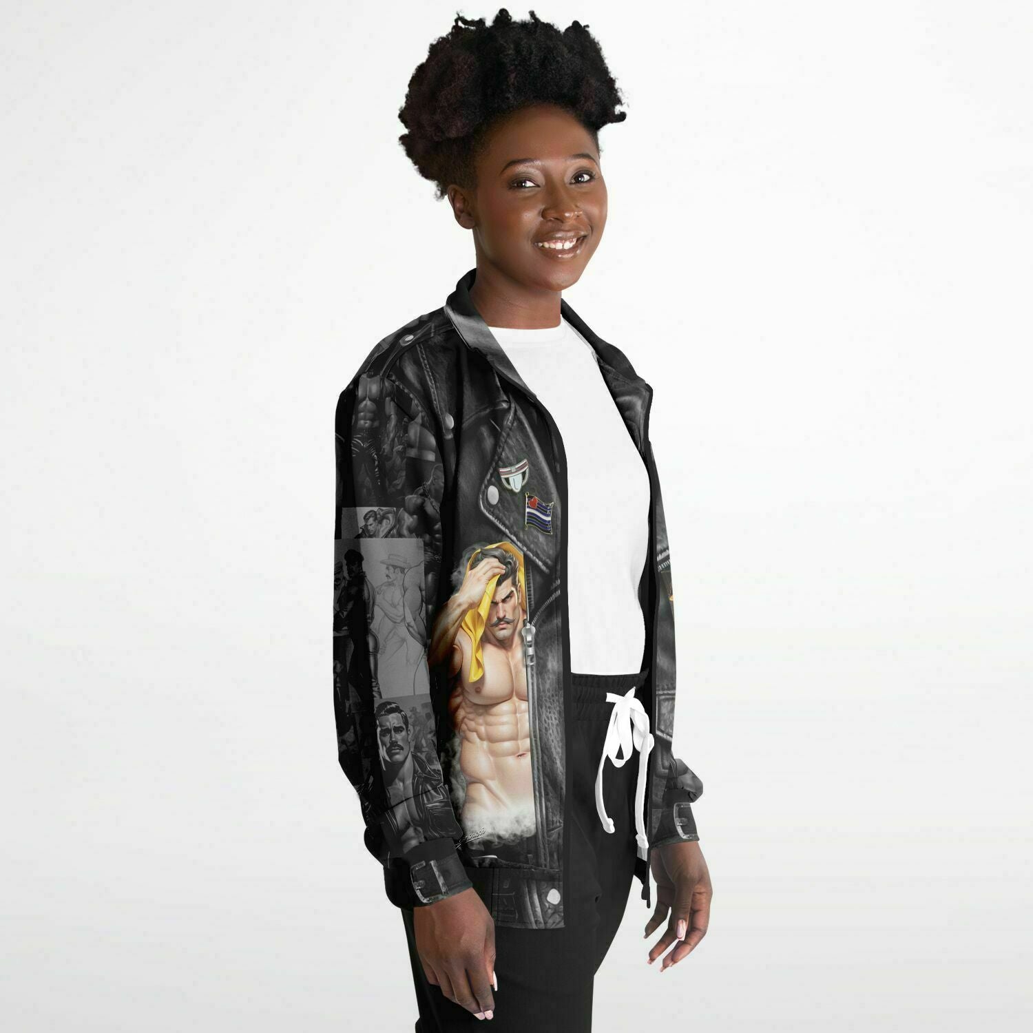 Dominion™: Tom's "Leather" Jacket │ Track Jacket AOP