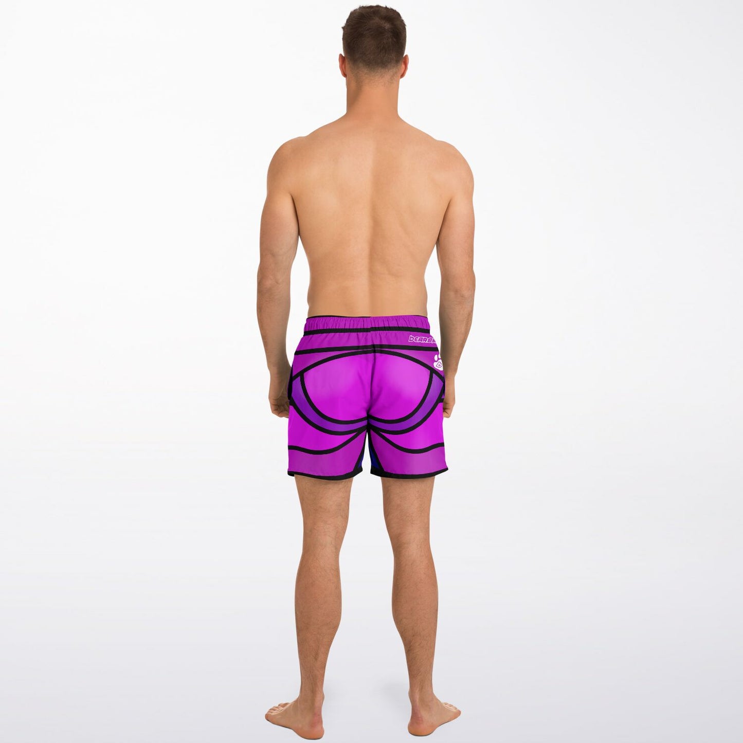 Zeus Riptide (Purple) │ Trompe L'Oeil Swim Trunks