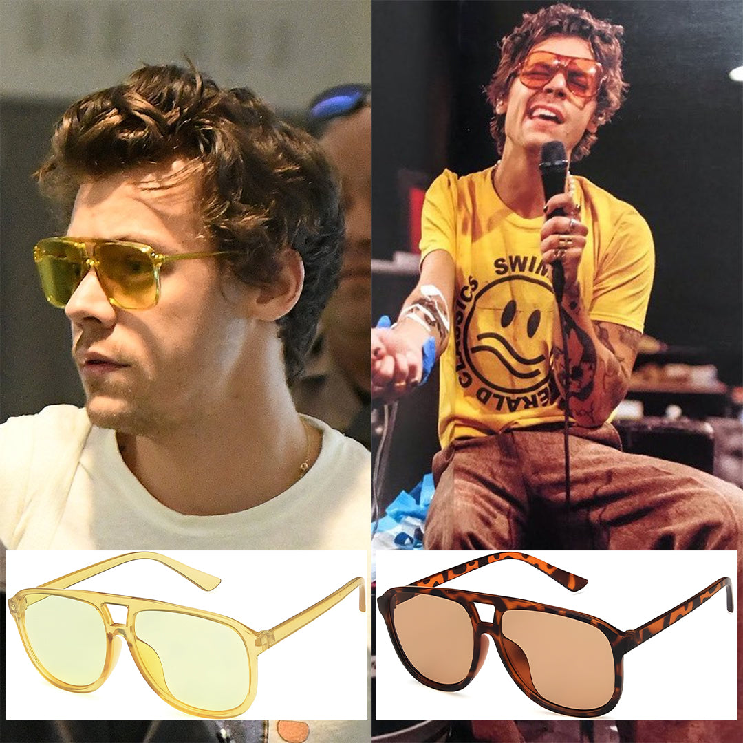 Fake Designer™: Harry's Soft-Square Aviators │ Oversized Acetate Luxury Sunglasses