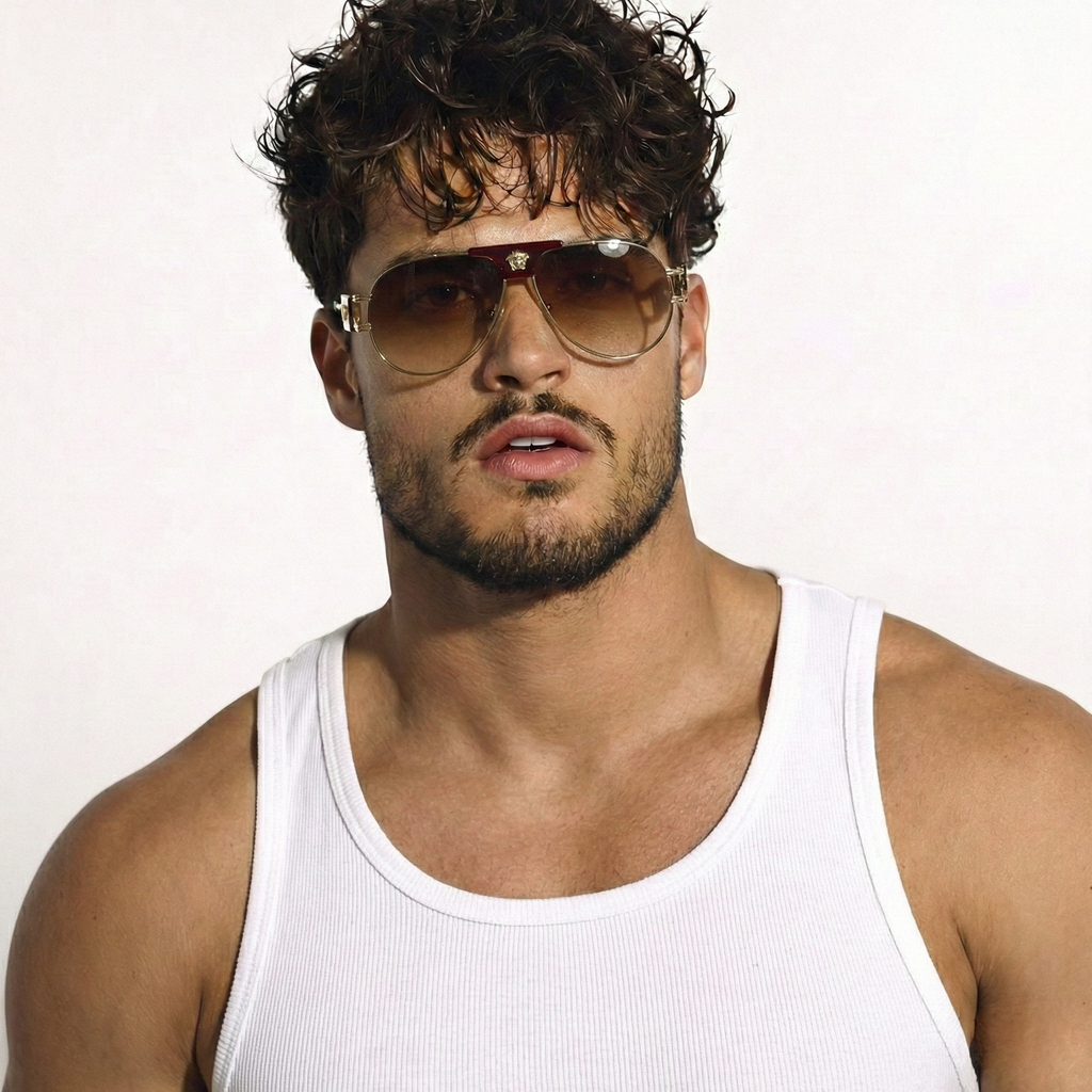Fake Designer™: Medusa Pilot │ Luxury Aviator Sunglasses