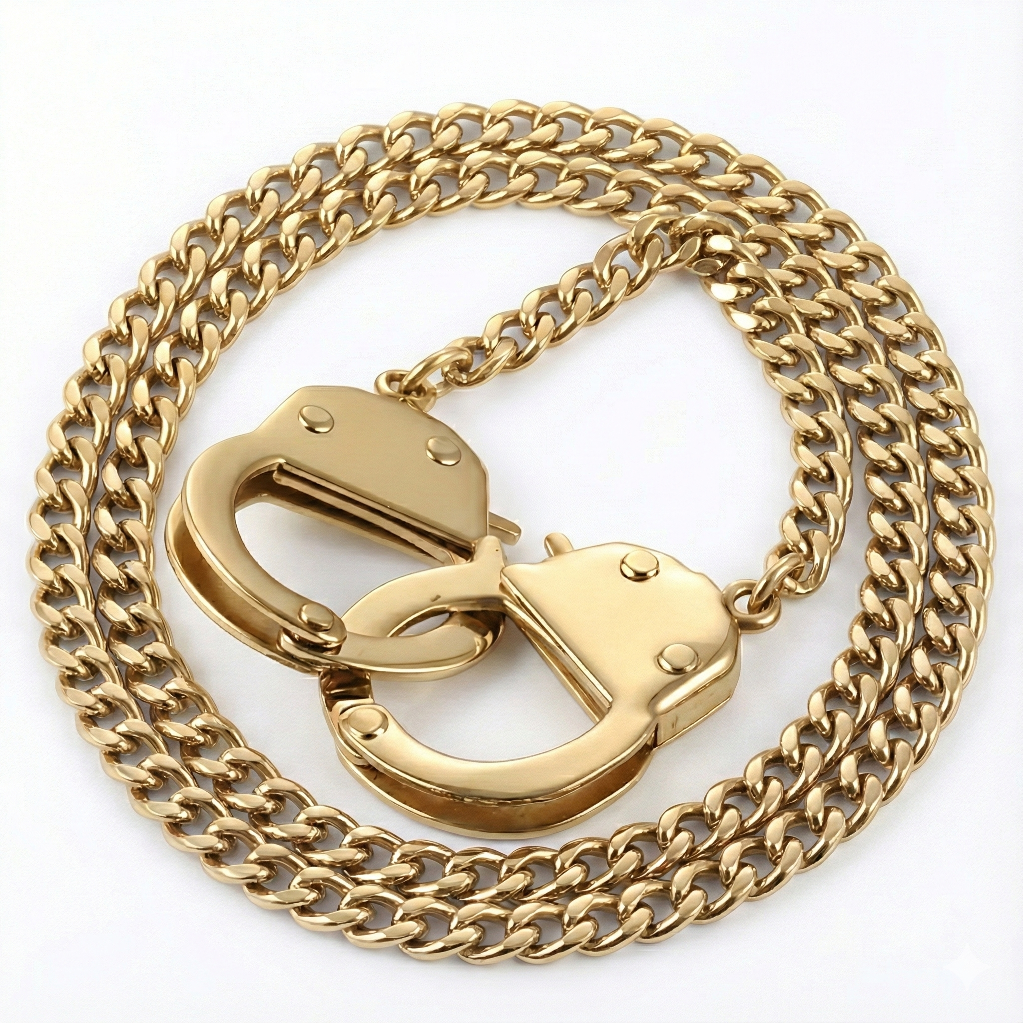 Fake Designer™: Cuff Chain │ Plated Stainless Steel Chain