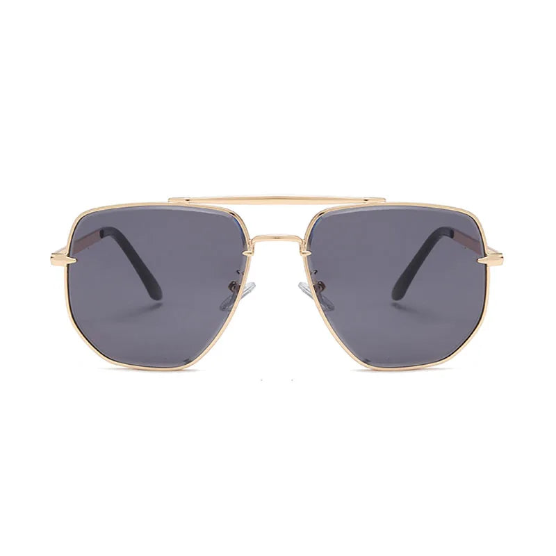 Fake Designer™: LowKey Masc (Softboy Edition) │ Beveled Glass Square Aviator Luxury Sunglasses