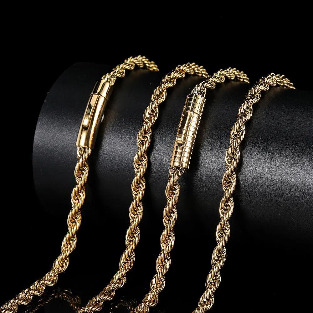 Fake Designer™: Vice Rope Chain │ Plated Stainless Steel Chain